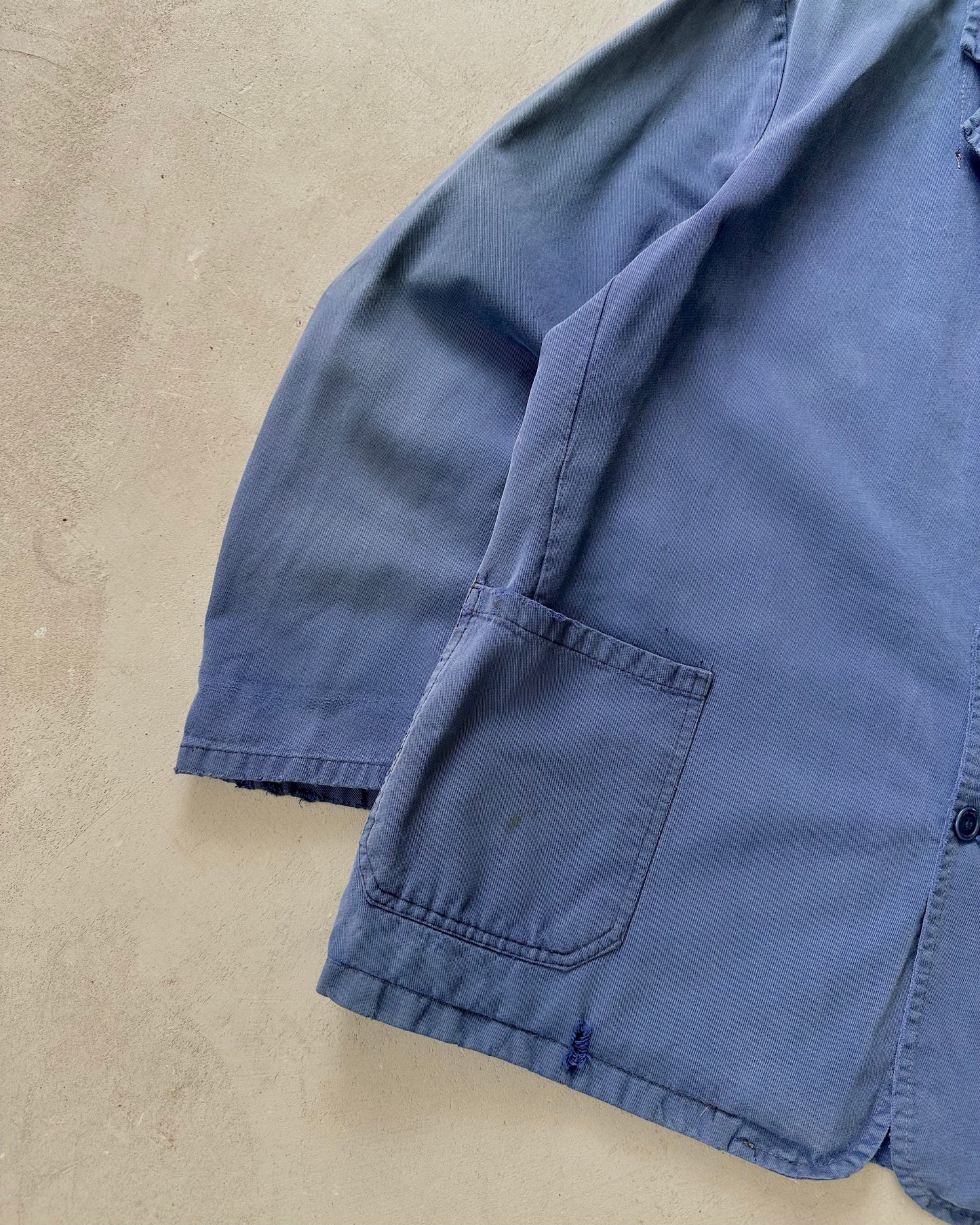 1970s - Faded Blue French Chore - L