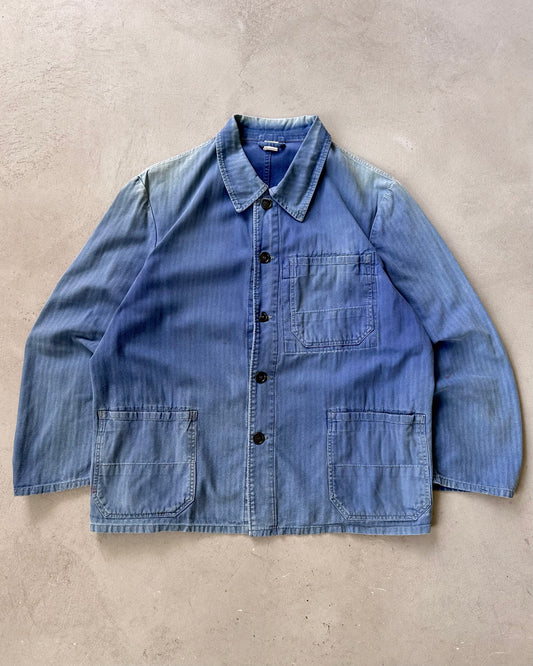 1980s - Faded Blue HBT German Chore - L