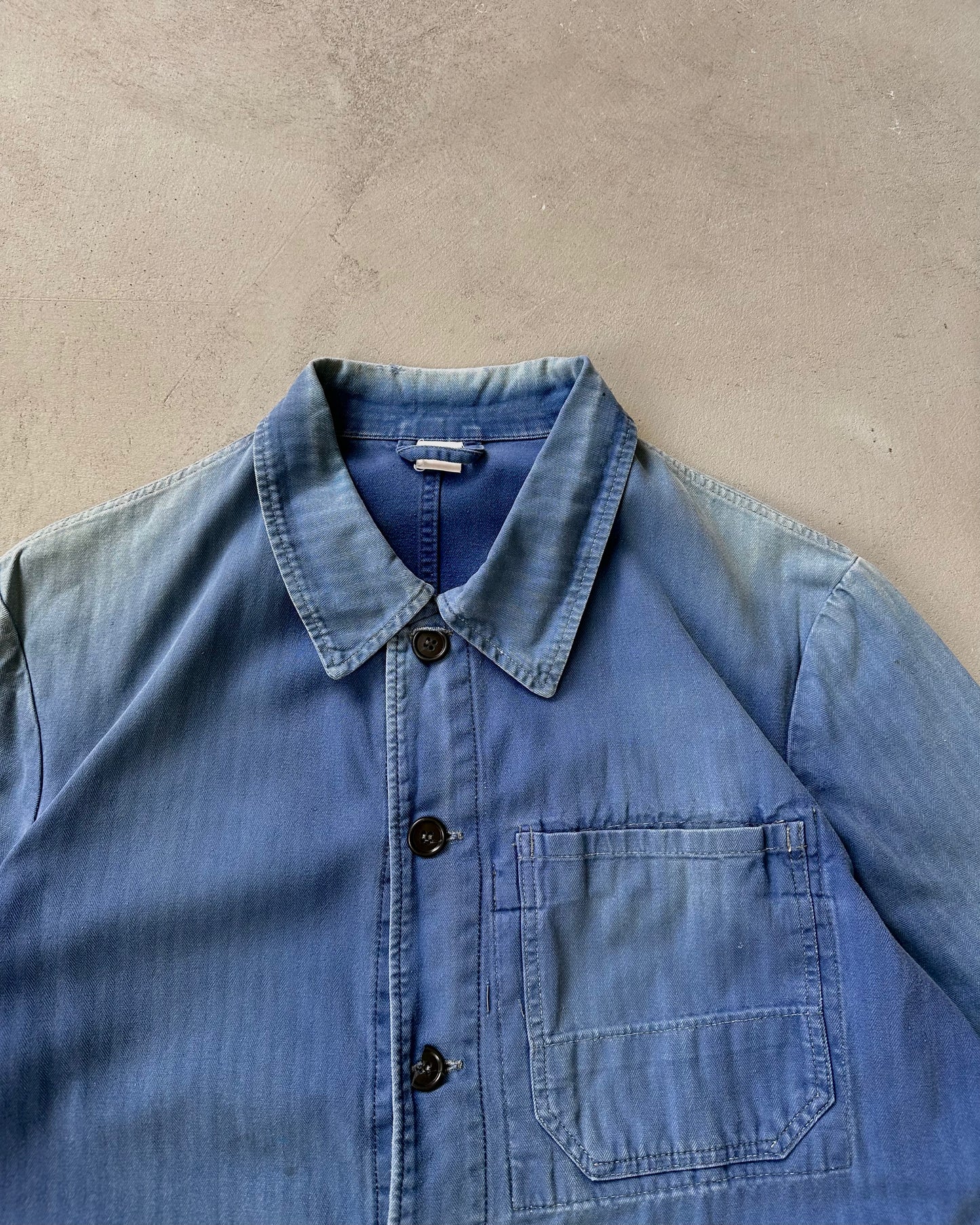 1980s - Faded Blue HBT German Chore - L