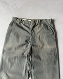 1970s - Faded Khaki Work Pants - 28x29