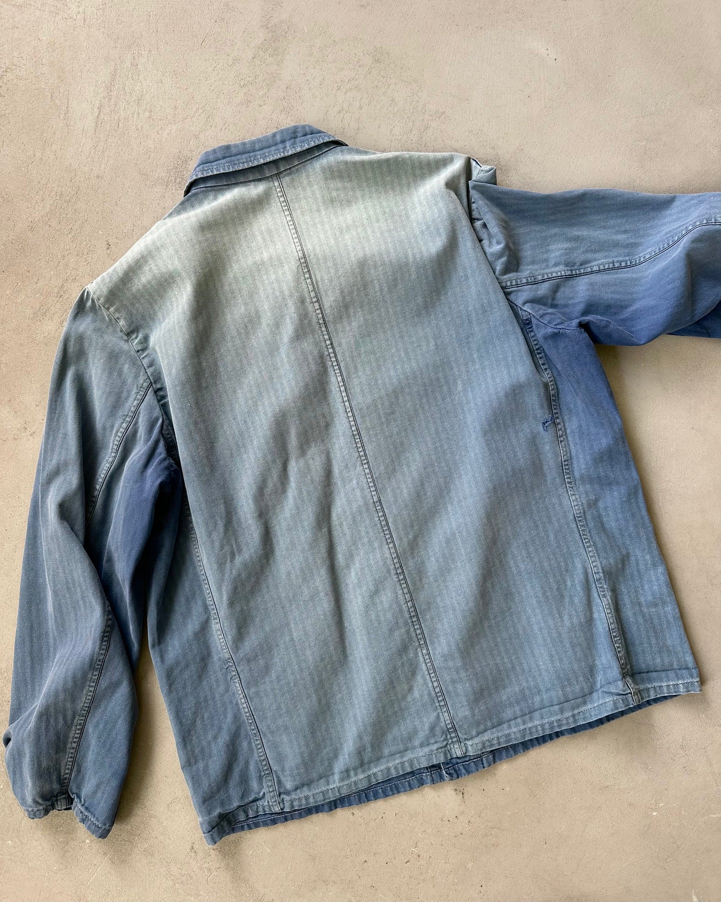 1980s - Faded Blue HBT German Chore - L