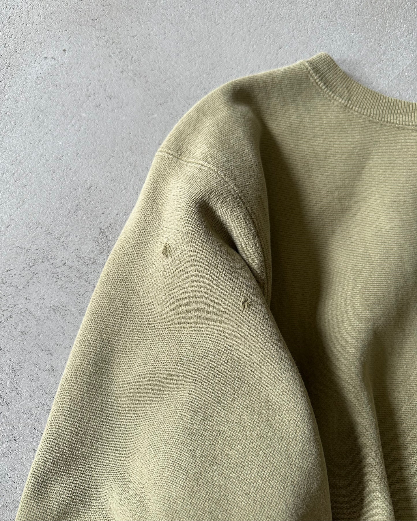 1990s - Sage Green Champion RW Crewneck - M