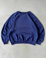 1980s - Navy Acrylic Soft Crewneck - L