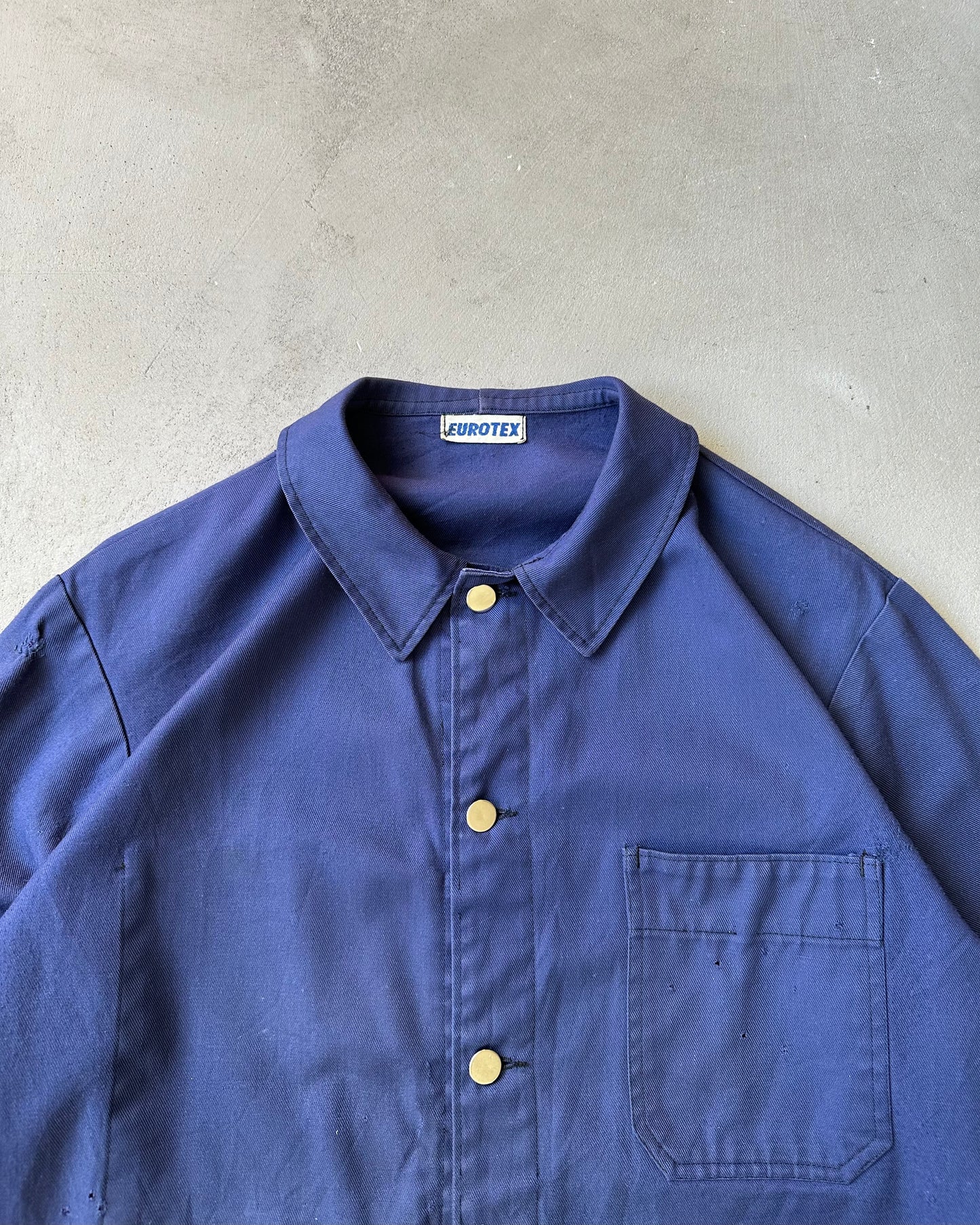 2000s - Distressed Navy French Chore - M