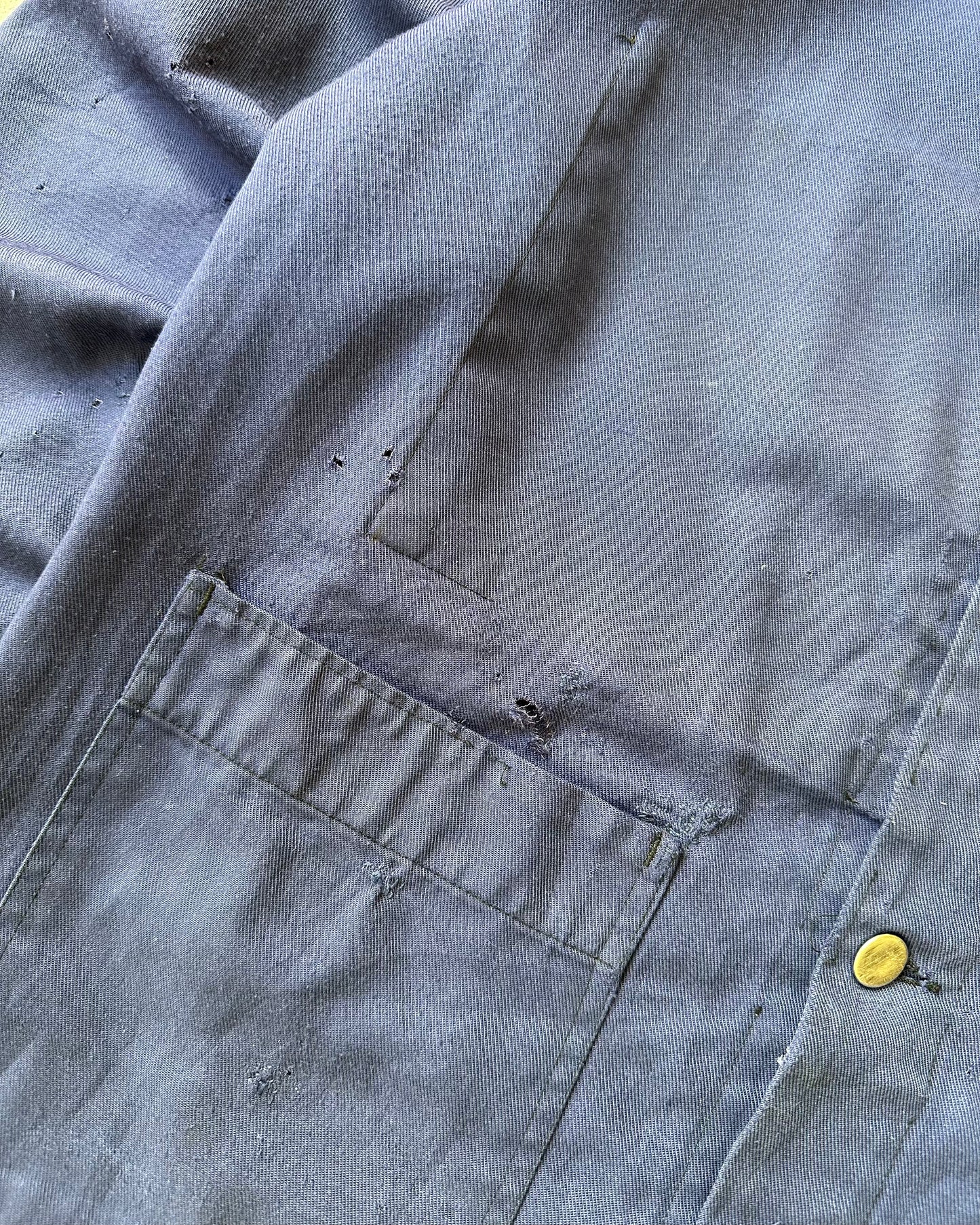 2000s - Distressed Navy French Chore - M