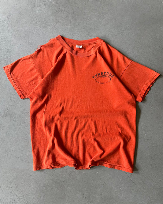 1970s - Distressed Orange Syracuse T-Shirt - S