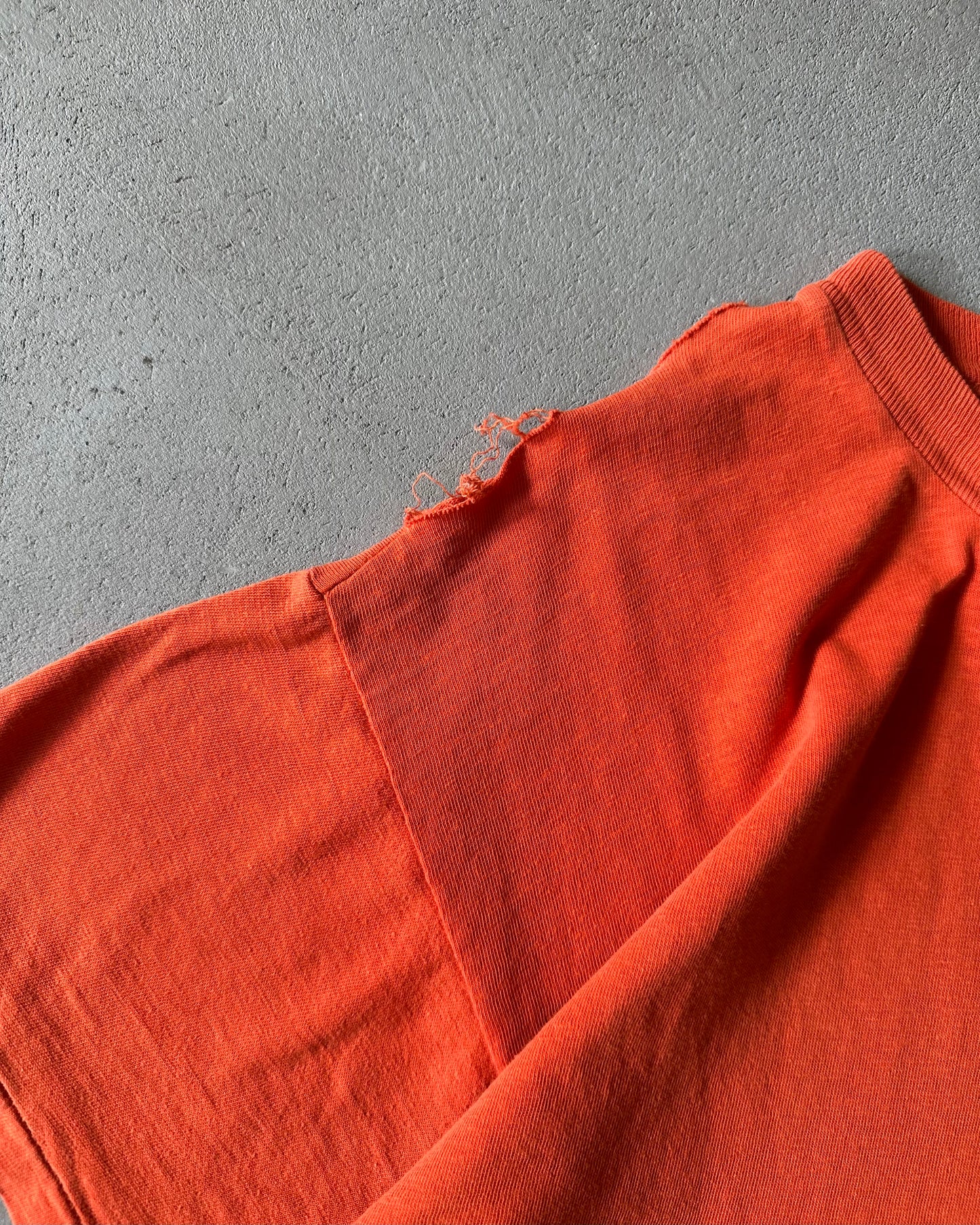 1970s - Distressed Orange Syracuse T-Shirt - S