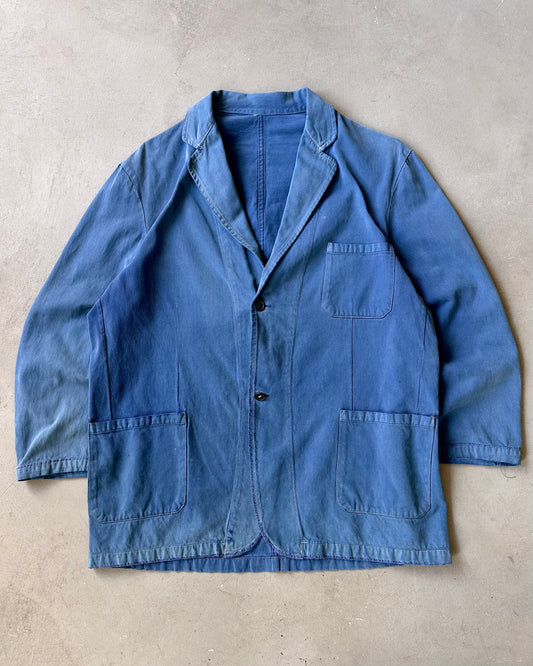 1960s - Distressed Blue French Chore - L/XL(Short)