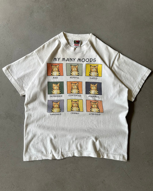 1990s - White Mood T-Shirt - S