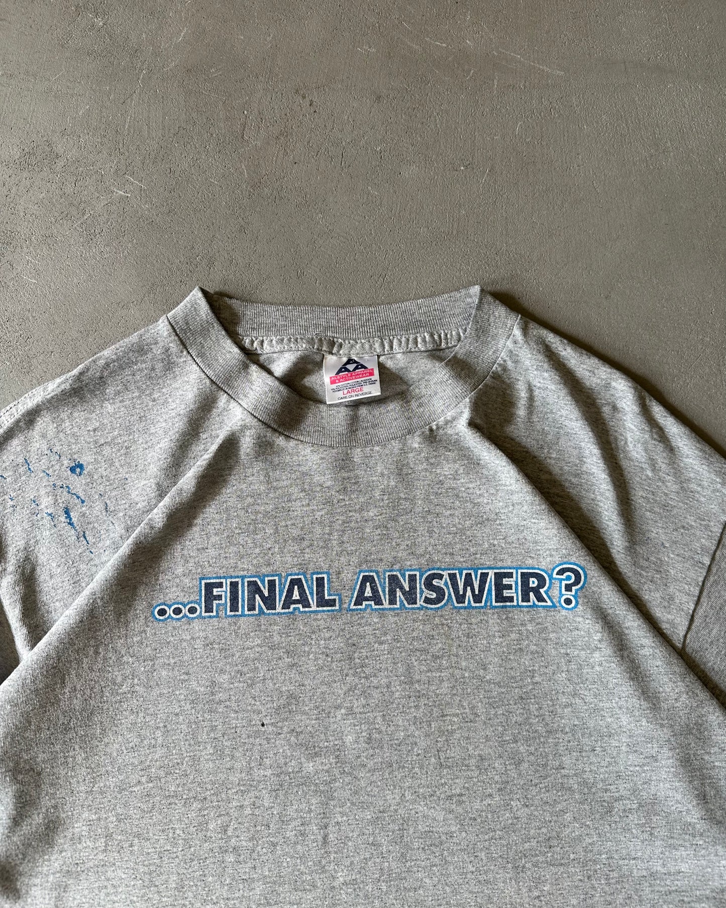 2000s - Heather Grey Jesus T-Shirt - L