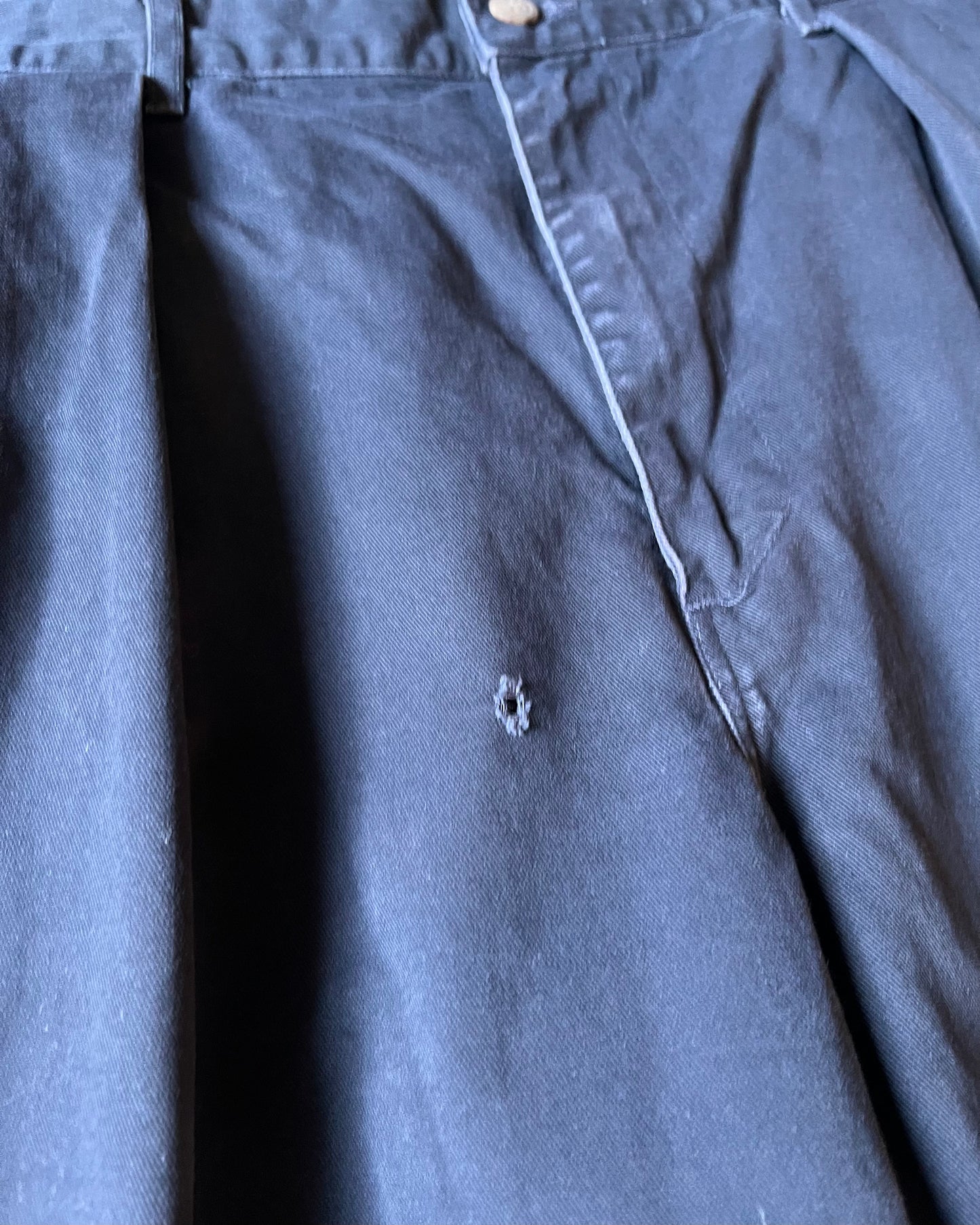 1990s - Distressed Navy Polo Chinos - 34x31