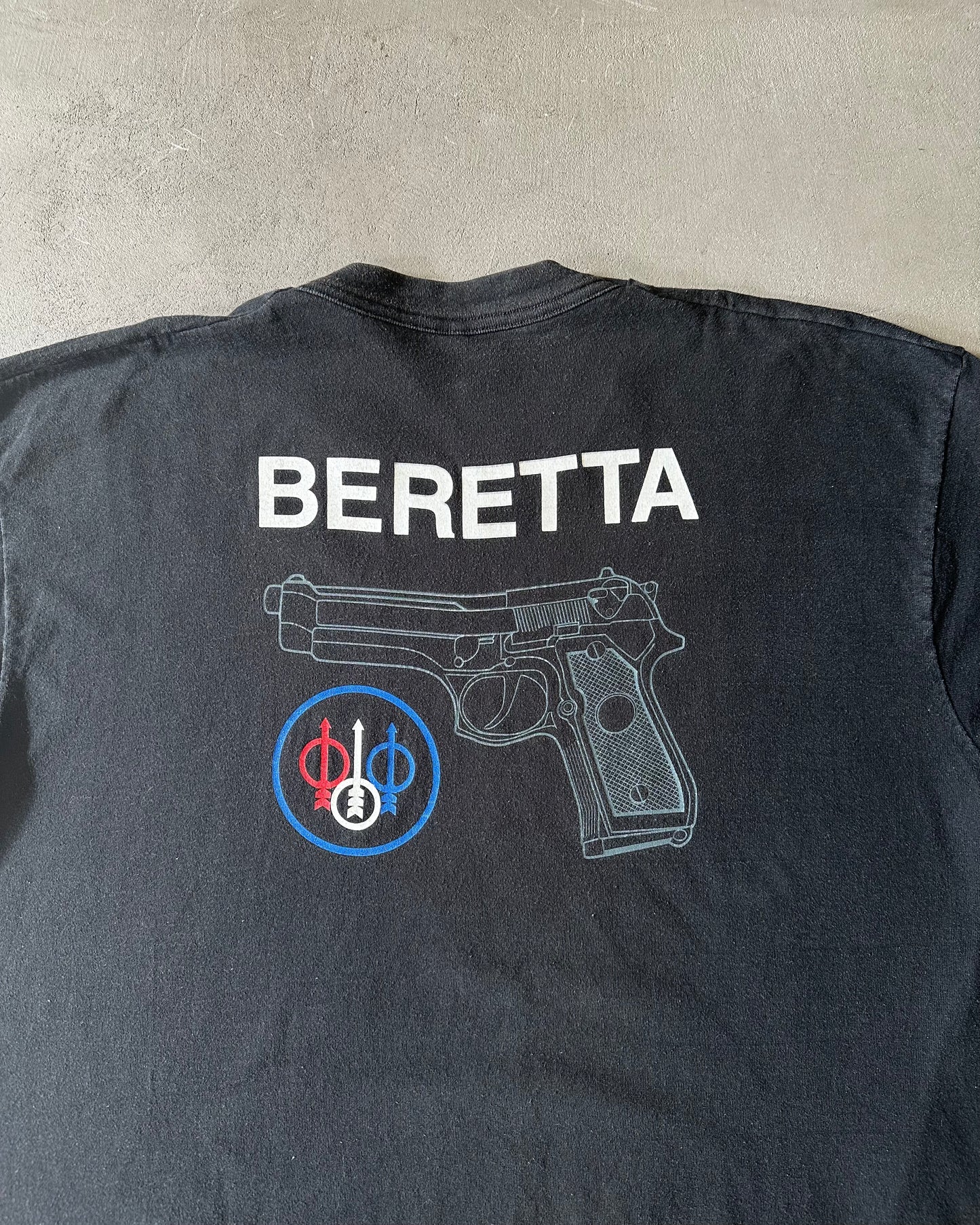1990s - Black Beretta T-Shirt - XL