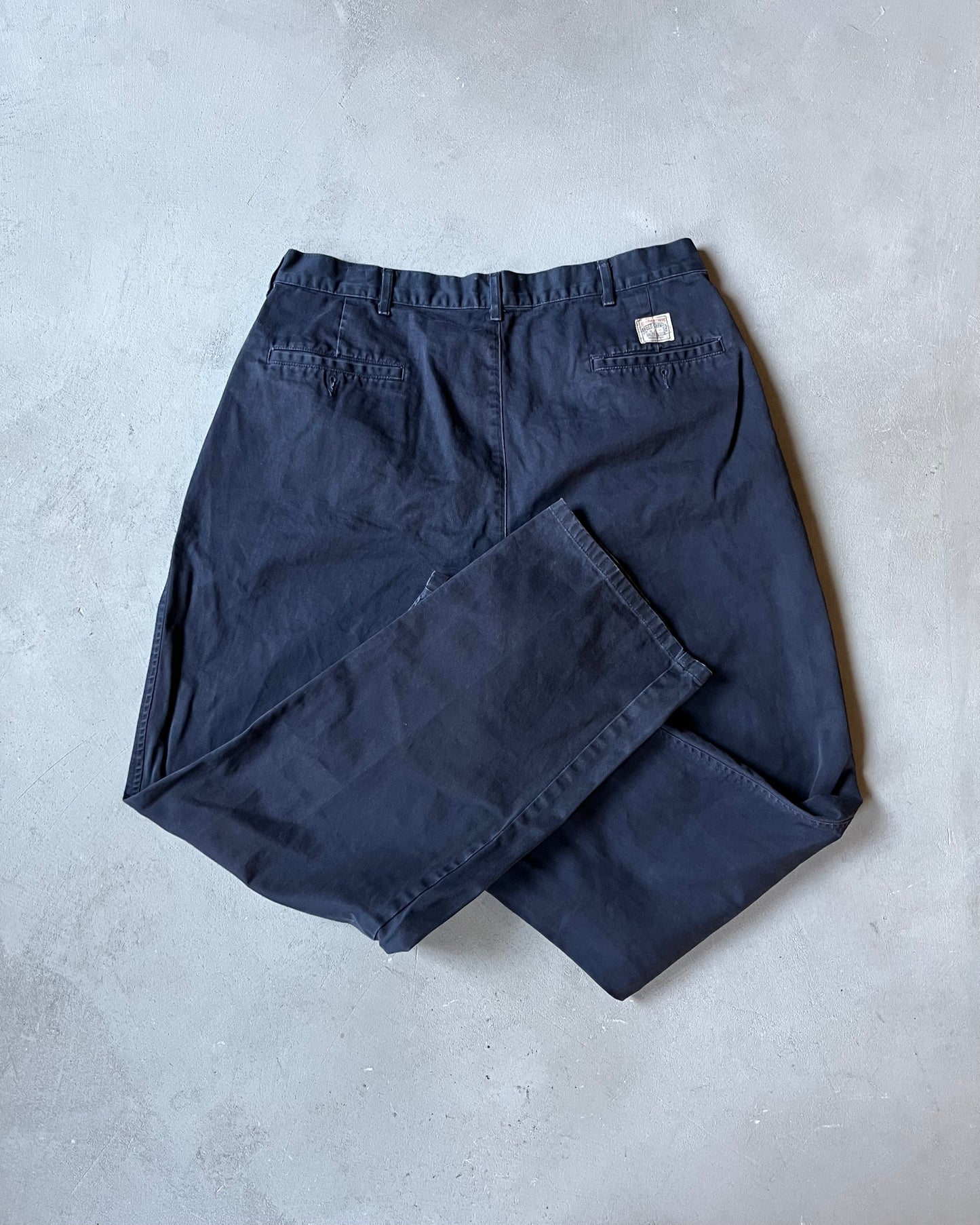 1990s - Distressed Navy Polo Chinos - 34x31