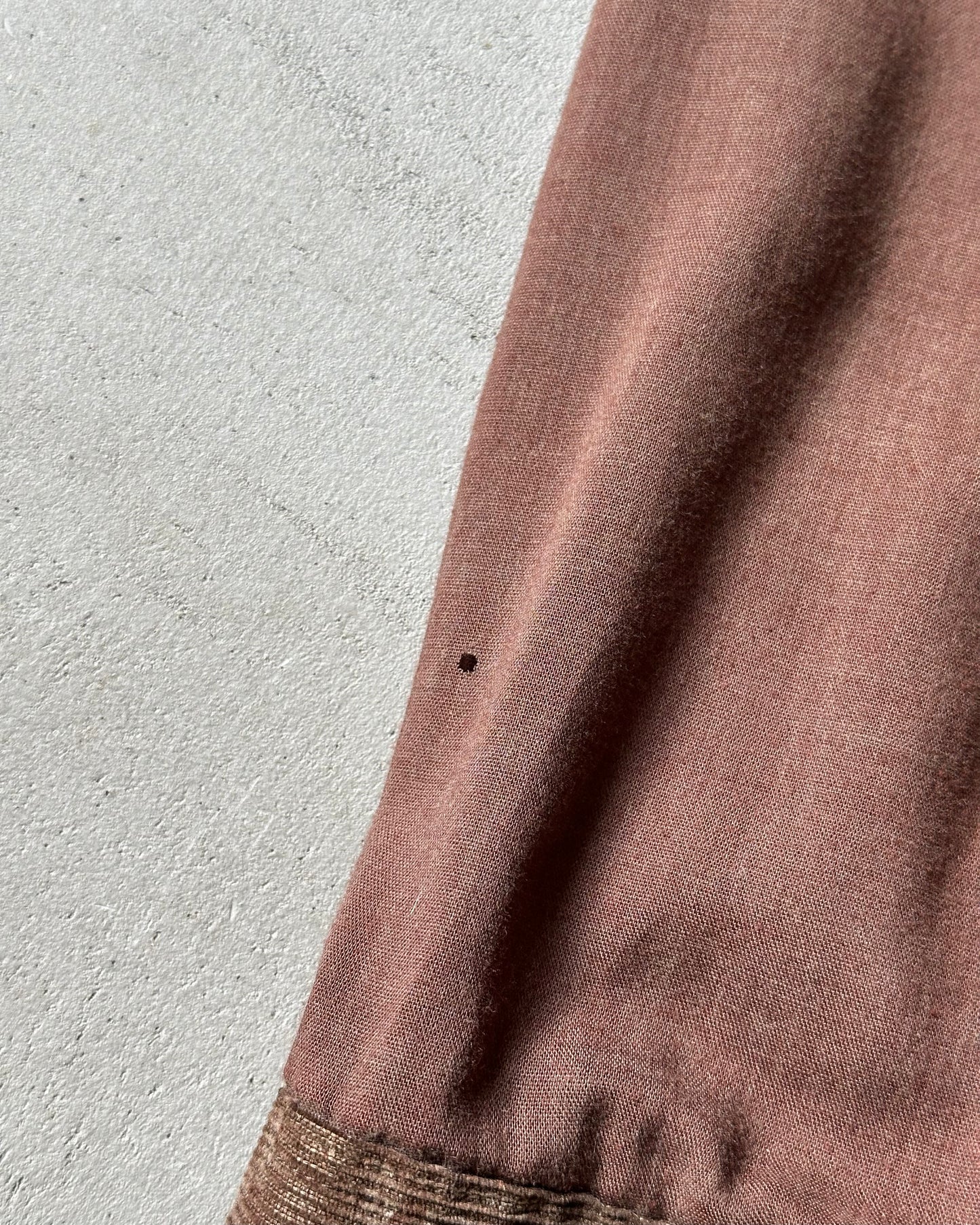 1970s - Distressed Brown Western Shirt - S/M