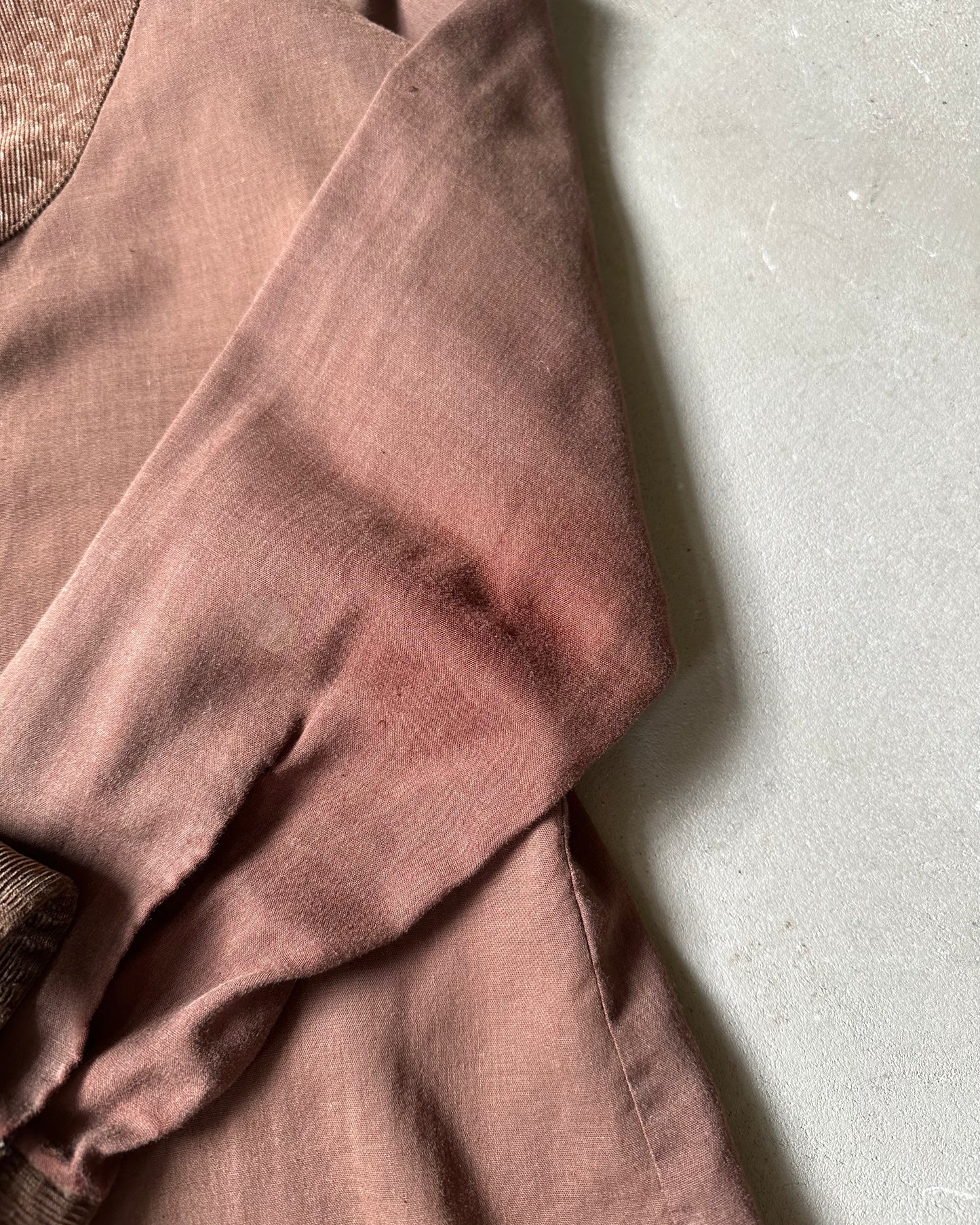 1970s - Distressed Brown Western Shirt - S/M
