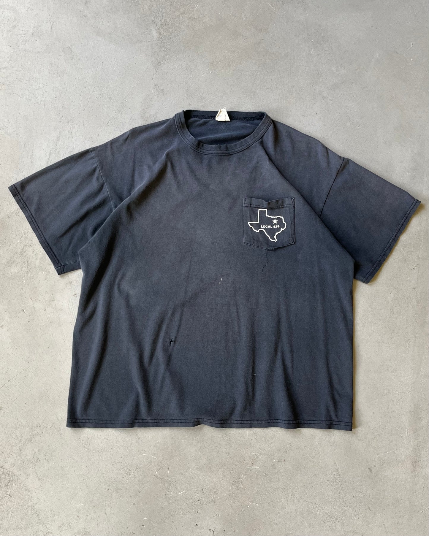 1990s - Distressed Black Local 429 T-Shirt - L