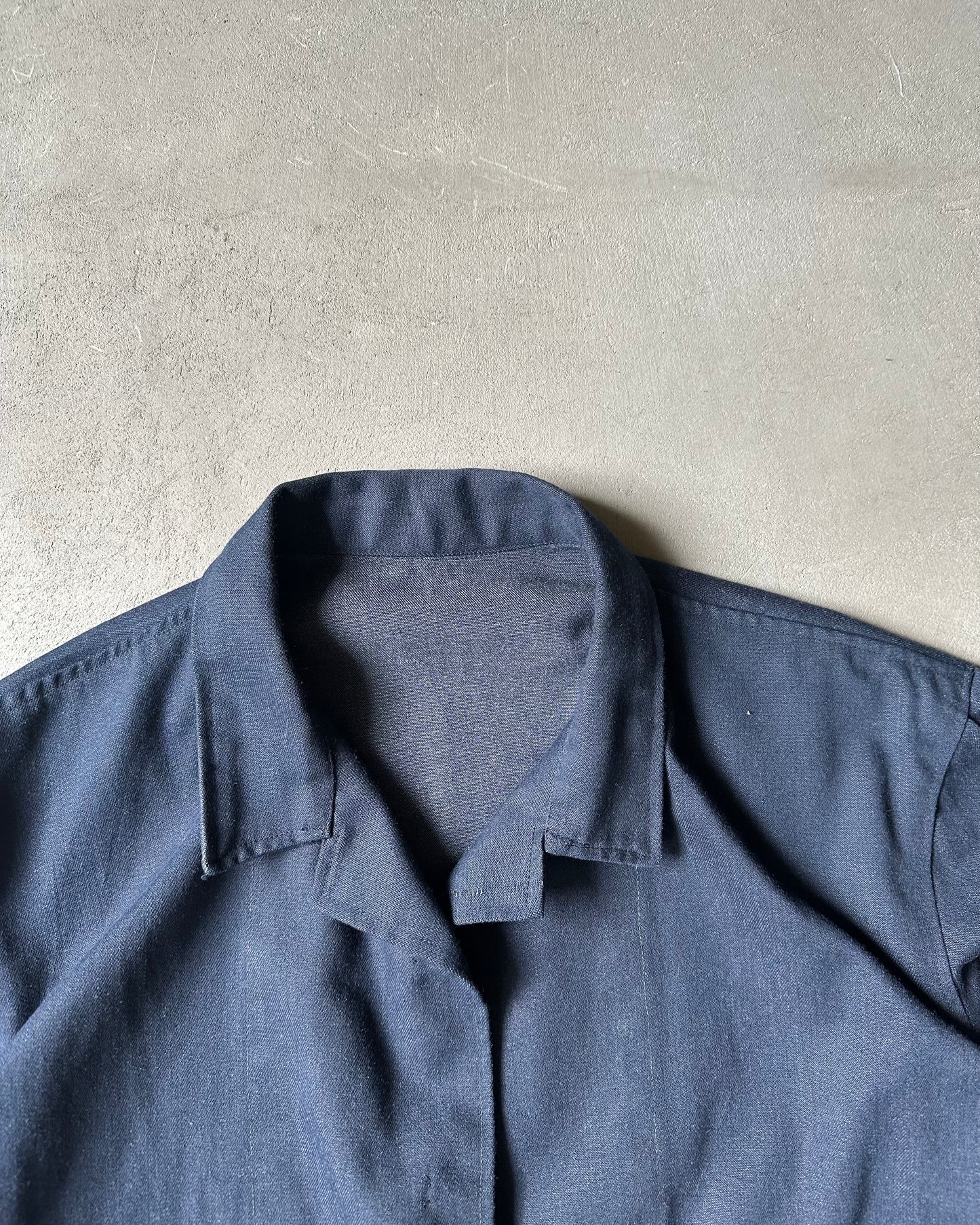 1970s - Denim Handmade Overshirt - L