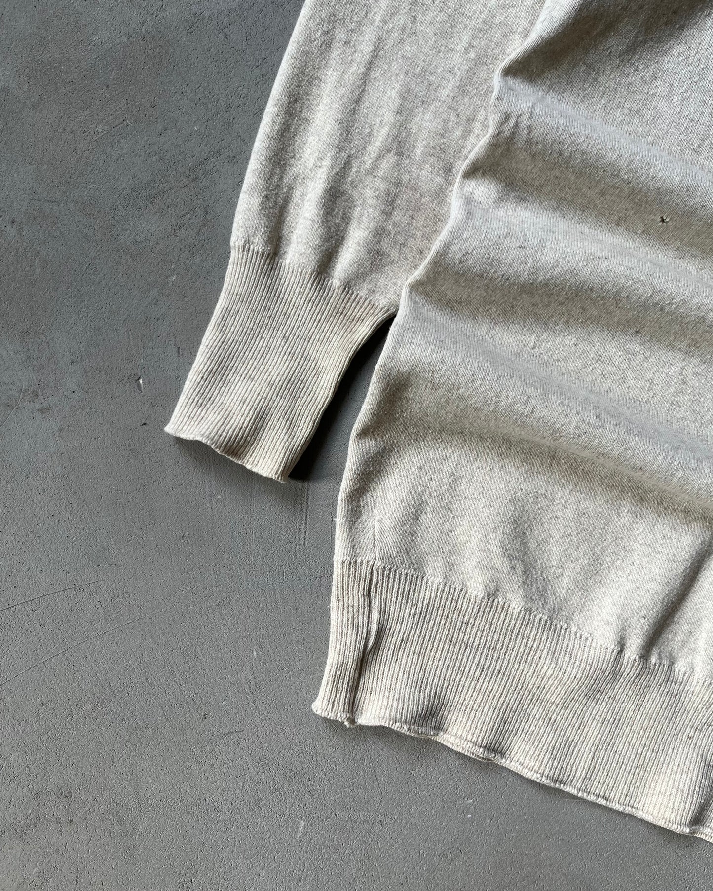 1960s - Oatmeal Winsted Wool Henley Thermal - L