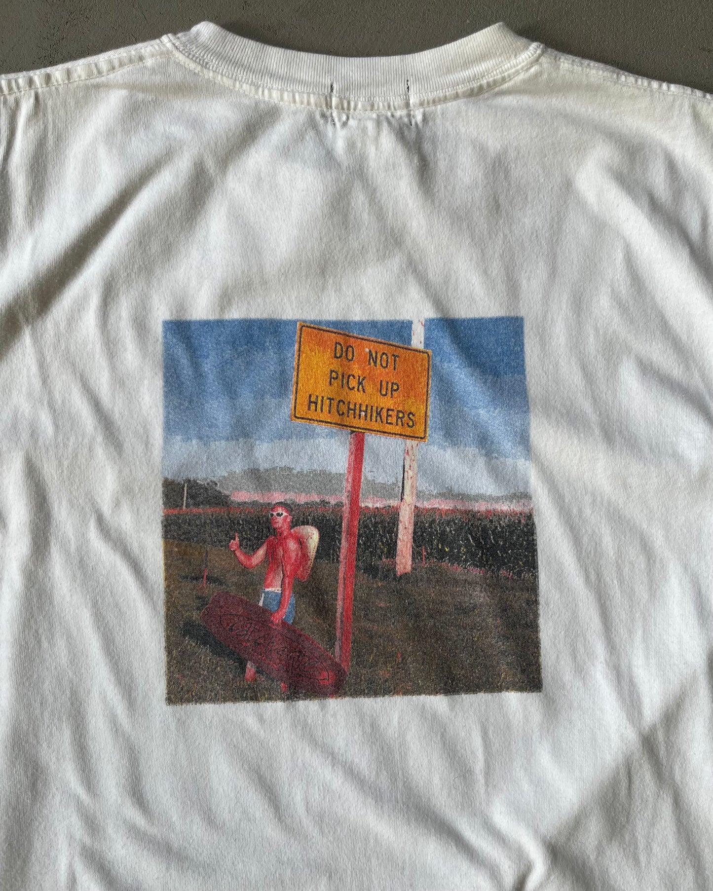 1990s - White Catch-A-Ride T-Shirt - L/XL