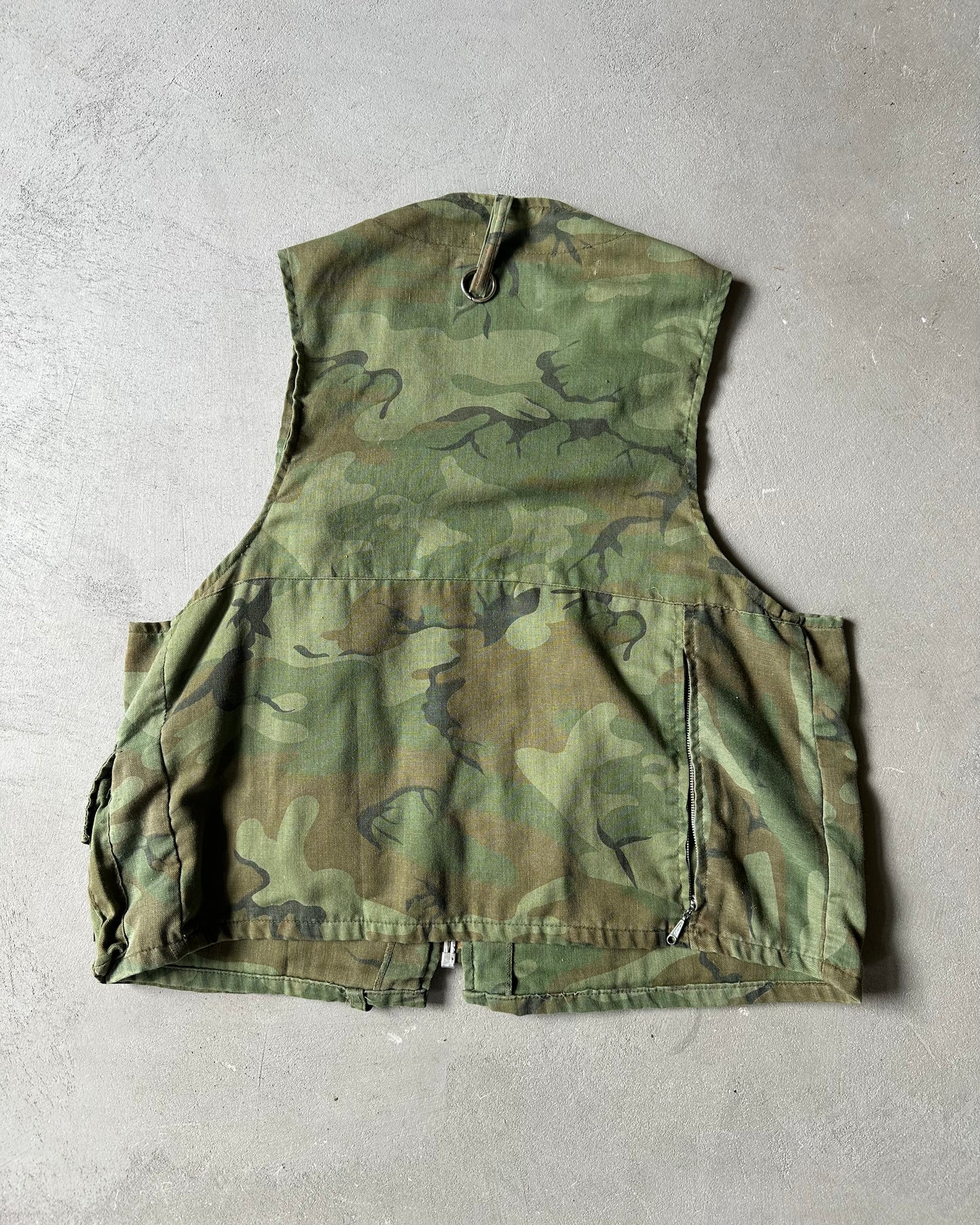 1970s - Camo Hunting Vest - M