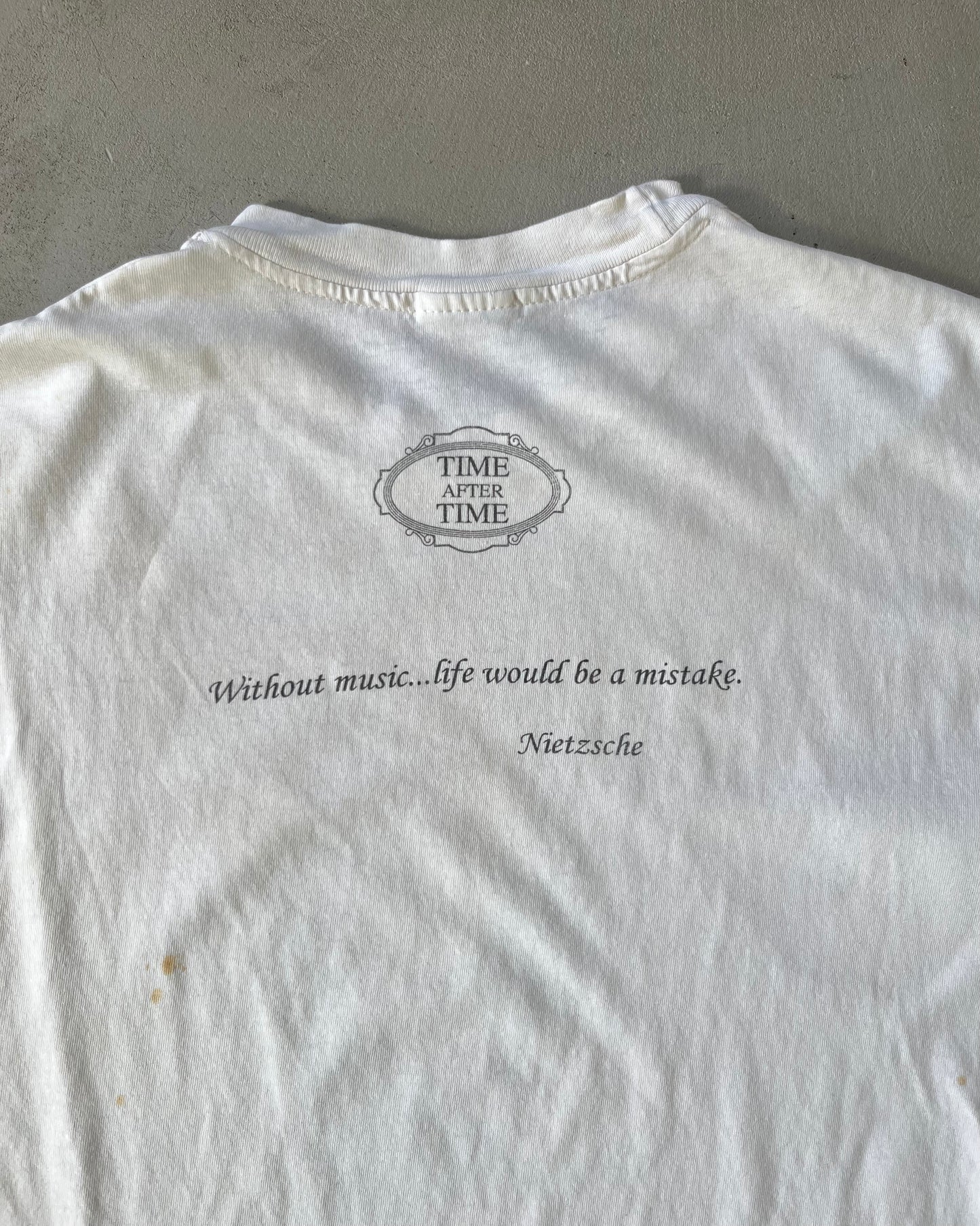 1990s - White Beethoven T-Shirt - M/L