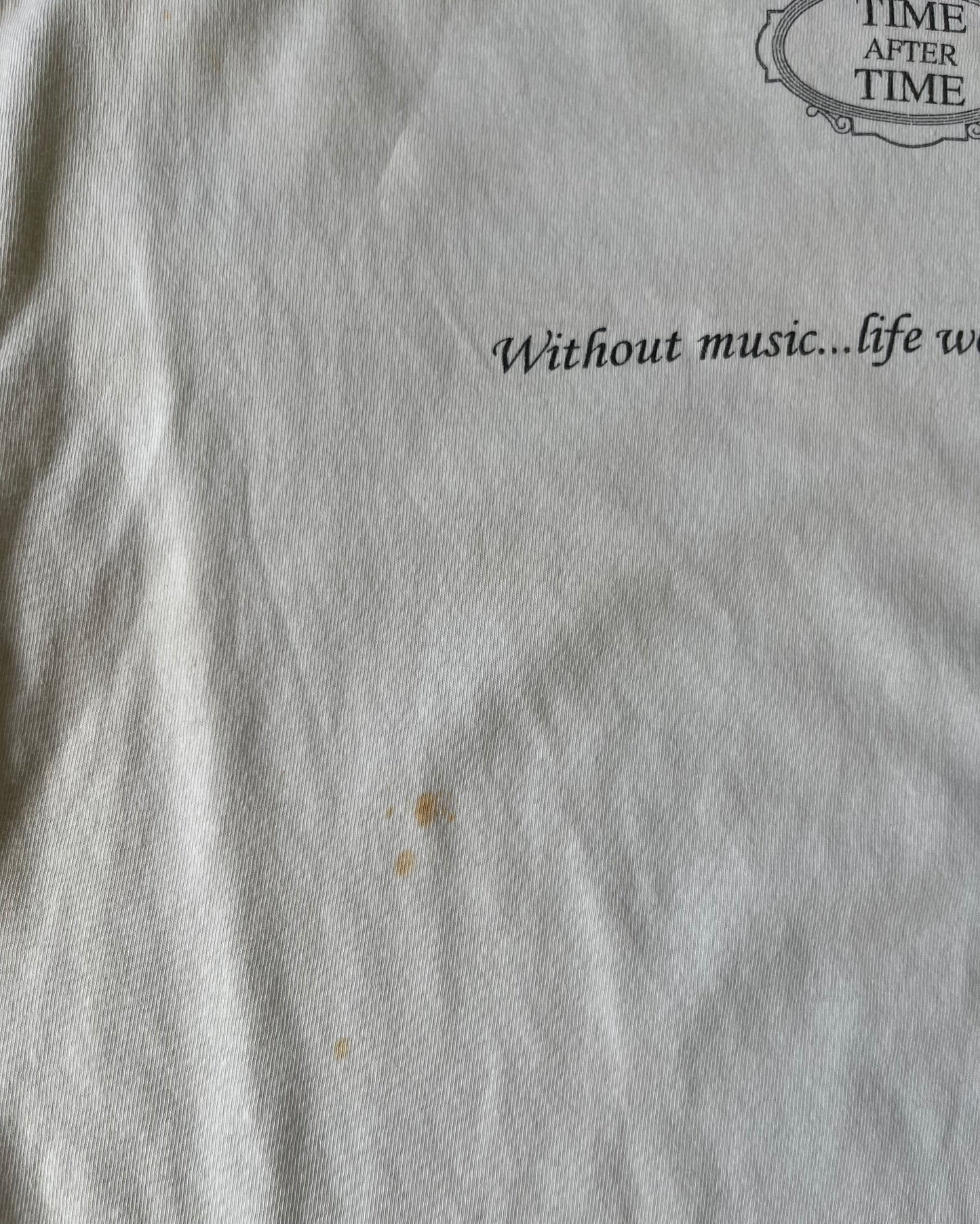 1990s - White Beethoven T-Shirt - M/L