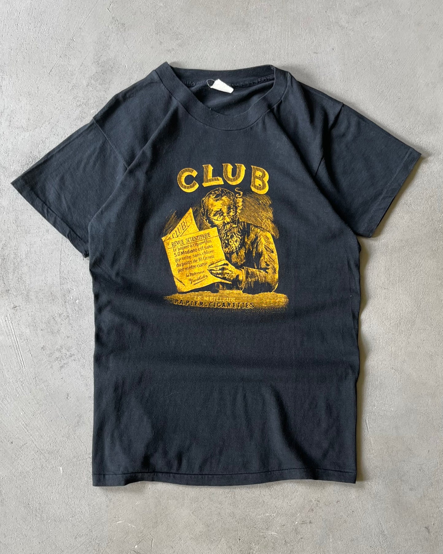 1980s - Black Club De Lecture T-Shirt - S