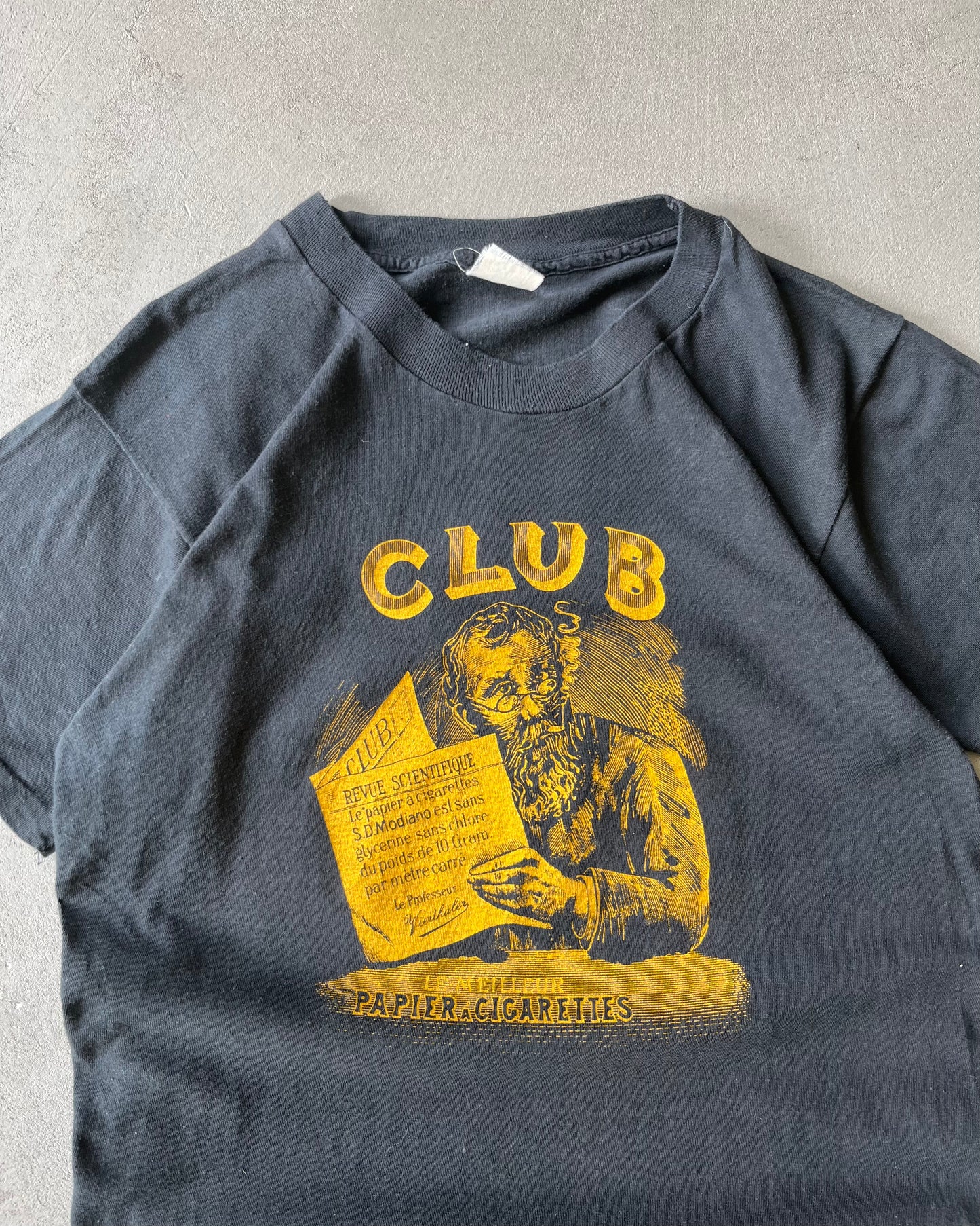 1980s - Black Club De Lecture T-Shirt - S