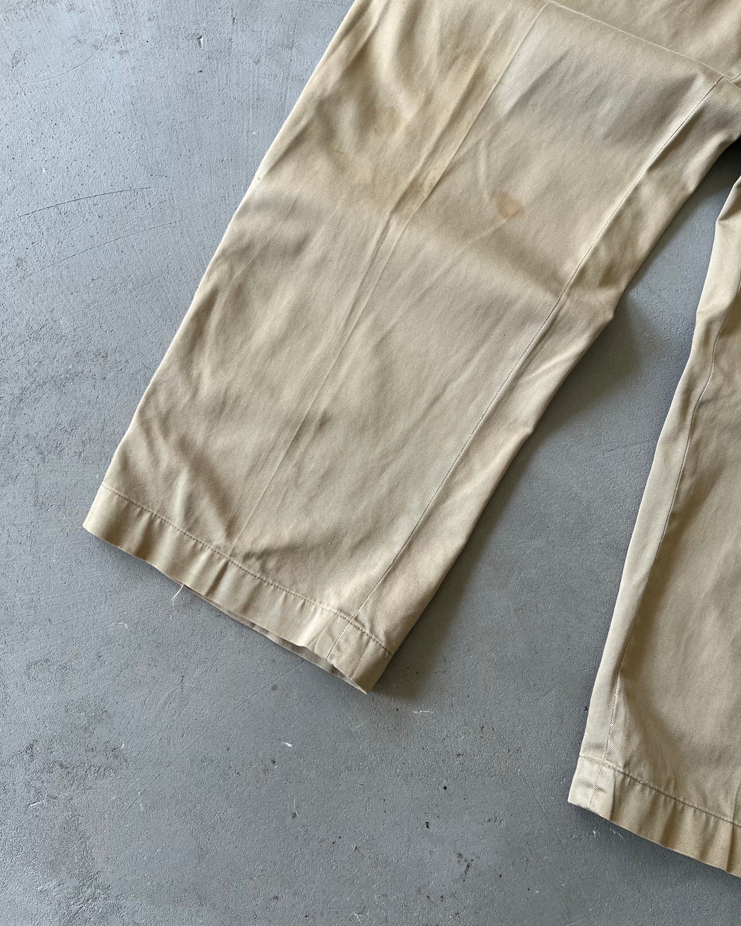 1960s - Beige USN Military Chinos - 29x30