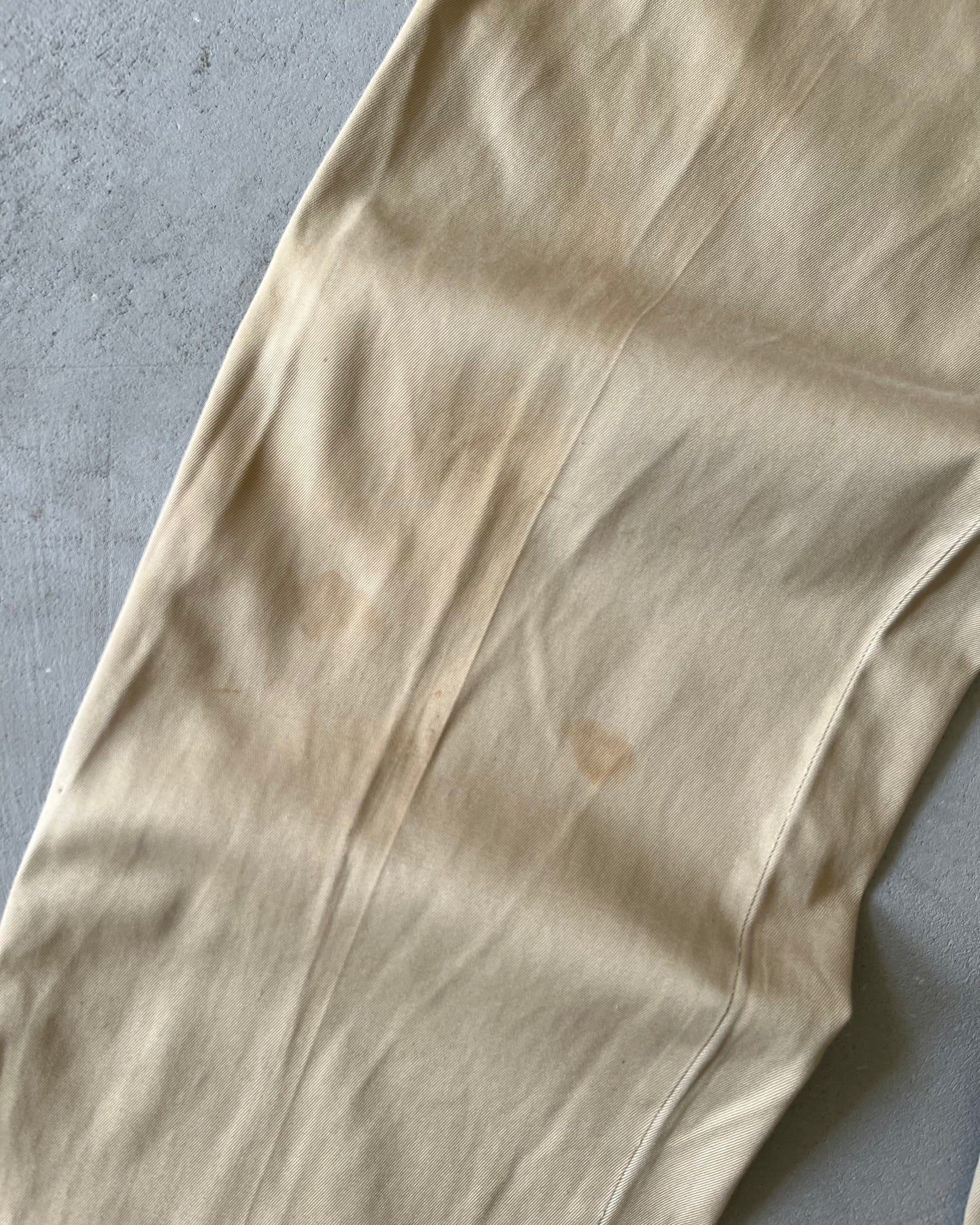 1960s - Beige USN Military Chinos - 29x30
