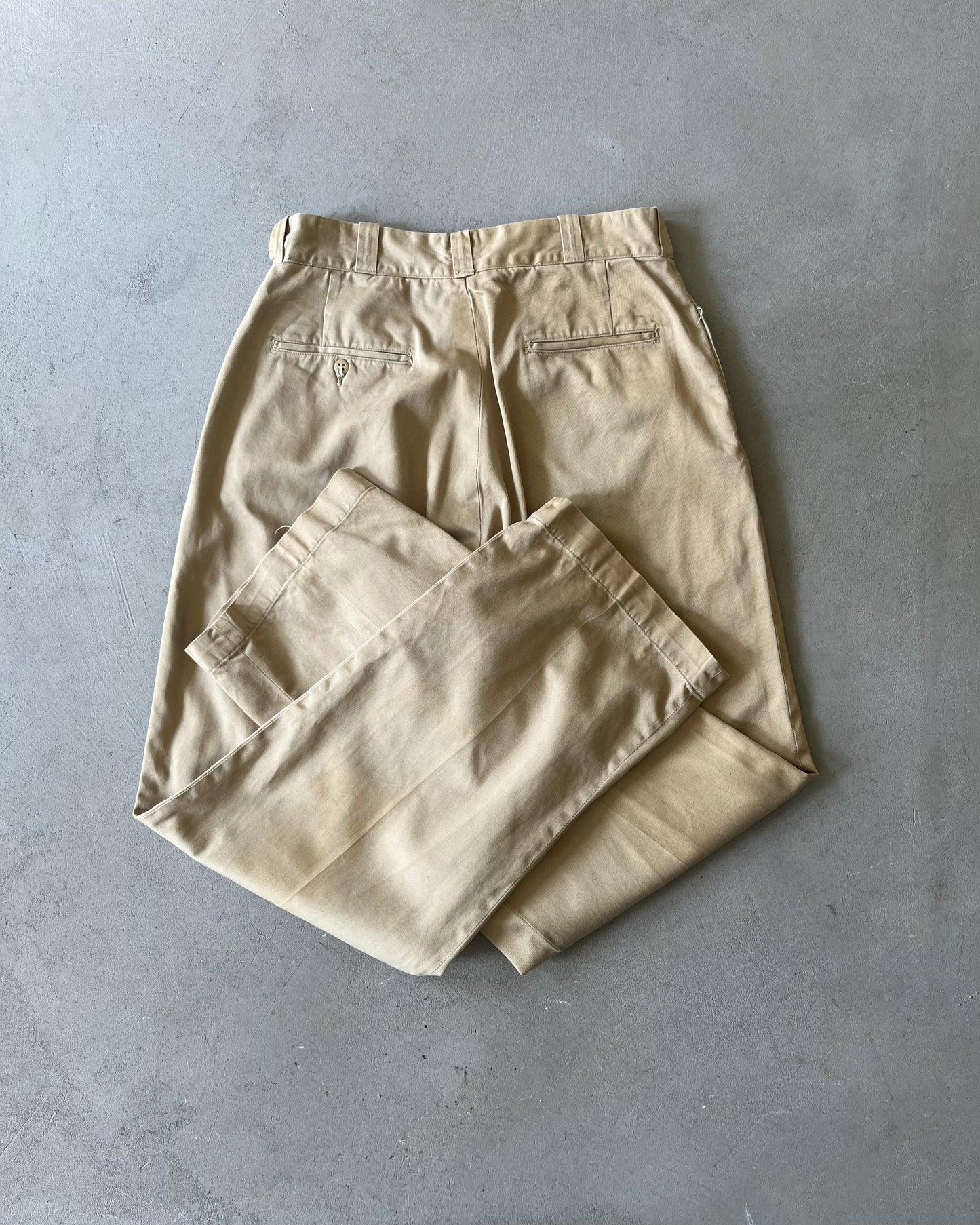 1960s - Beige USN Military Chinos - 29x30