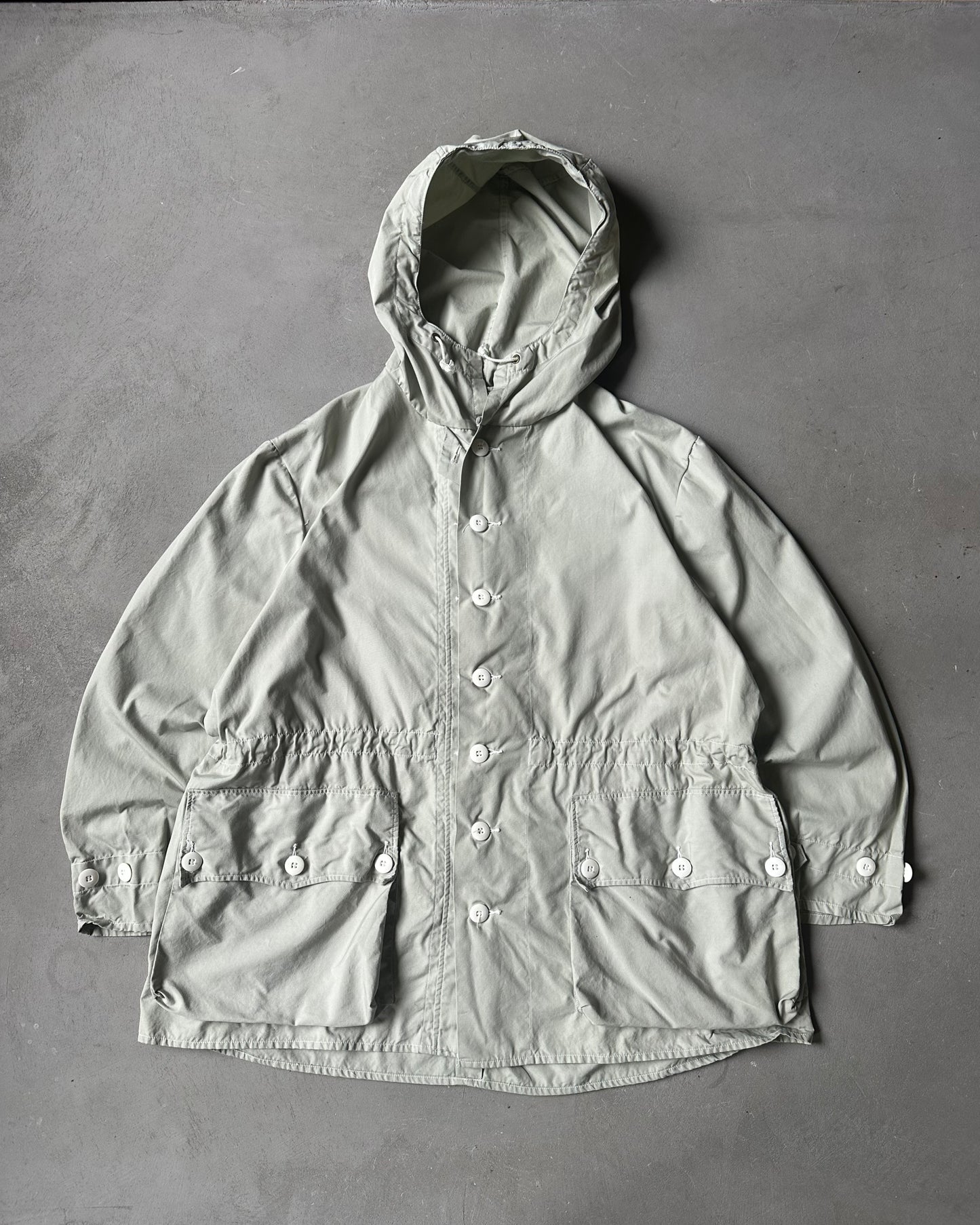 1970s - Light Grey Military Euro Parka - XL