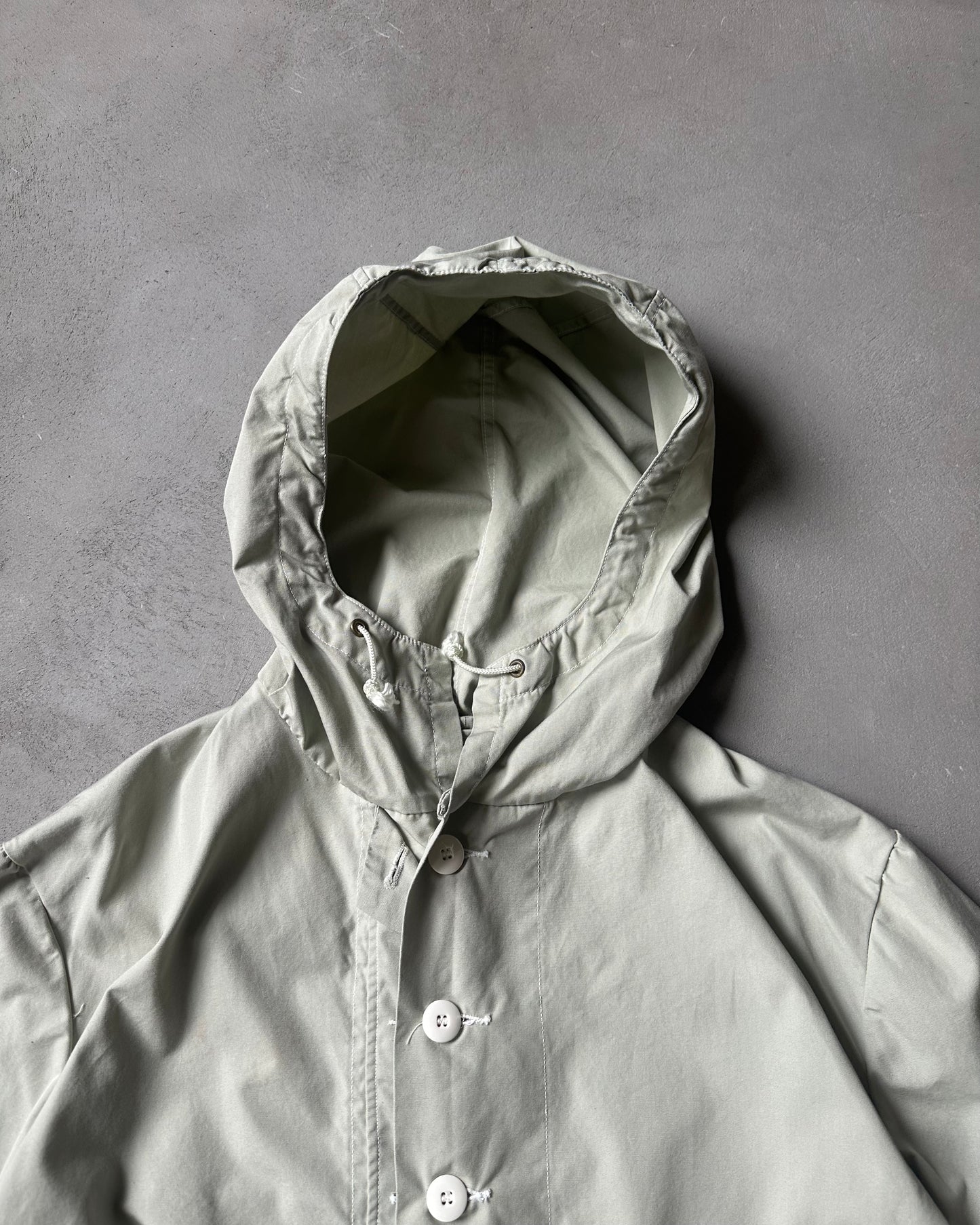 1970s - Light Grey Military Euro Parka - XL