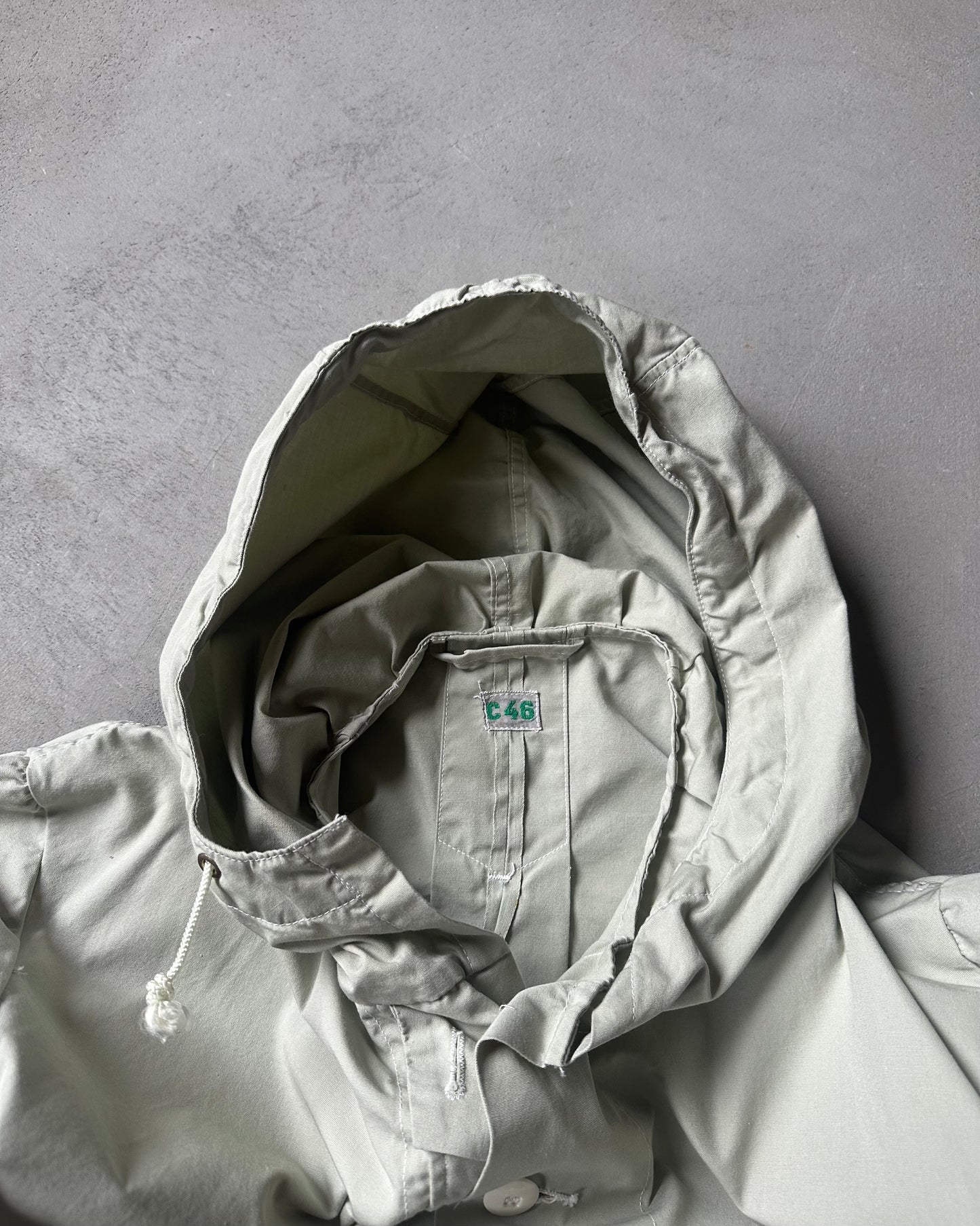 1970s - Light Grey Military Euro Parka - XL
