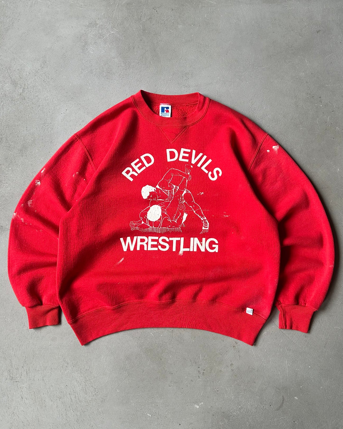 1990s - Red Devils Russell Painter Crewneck - M