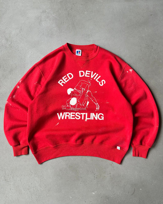 1990s - Red Devils Russell Painter Crewneck - M