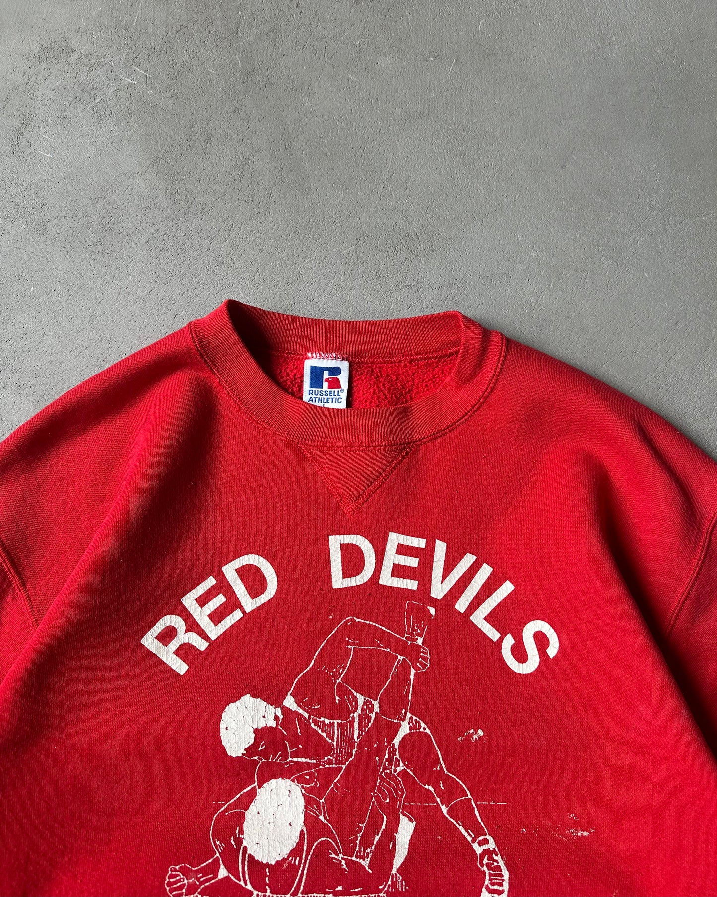 1990s - Red Devils Russell Painter Crewneck - M
