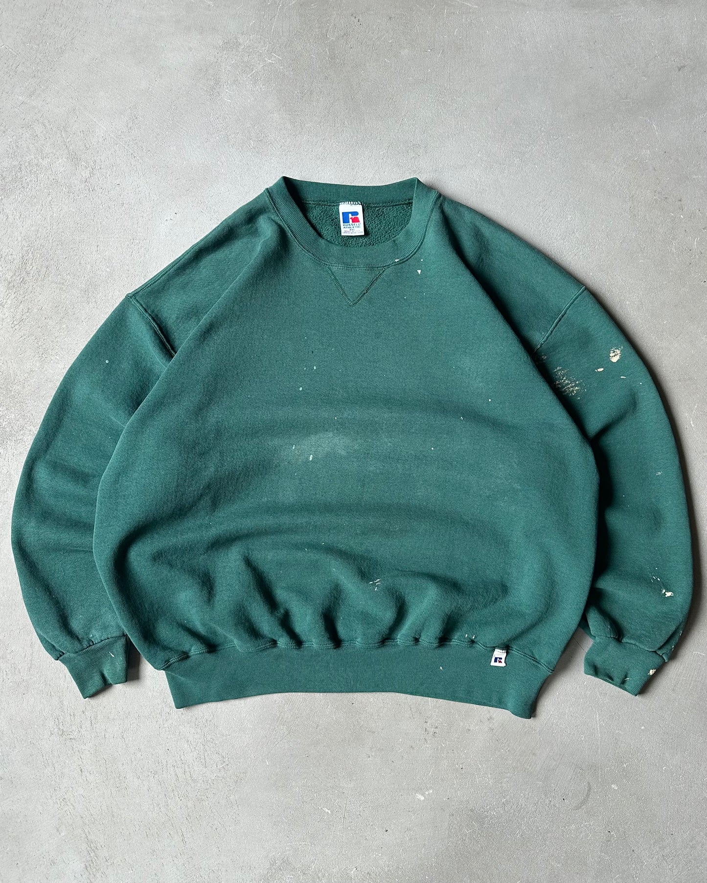 1990s - Green Painter Russell Crewneck - XL