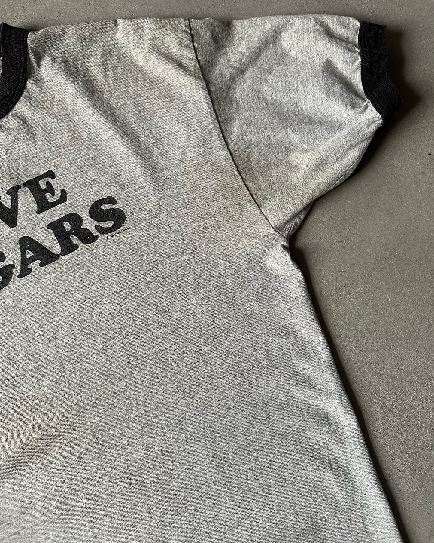 2000s - Grey "I Love Cougars" Ringer T-Shirt - XL