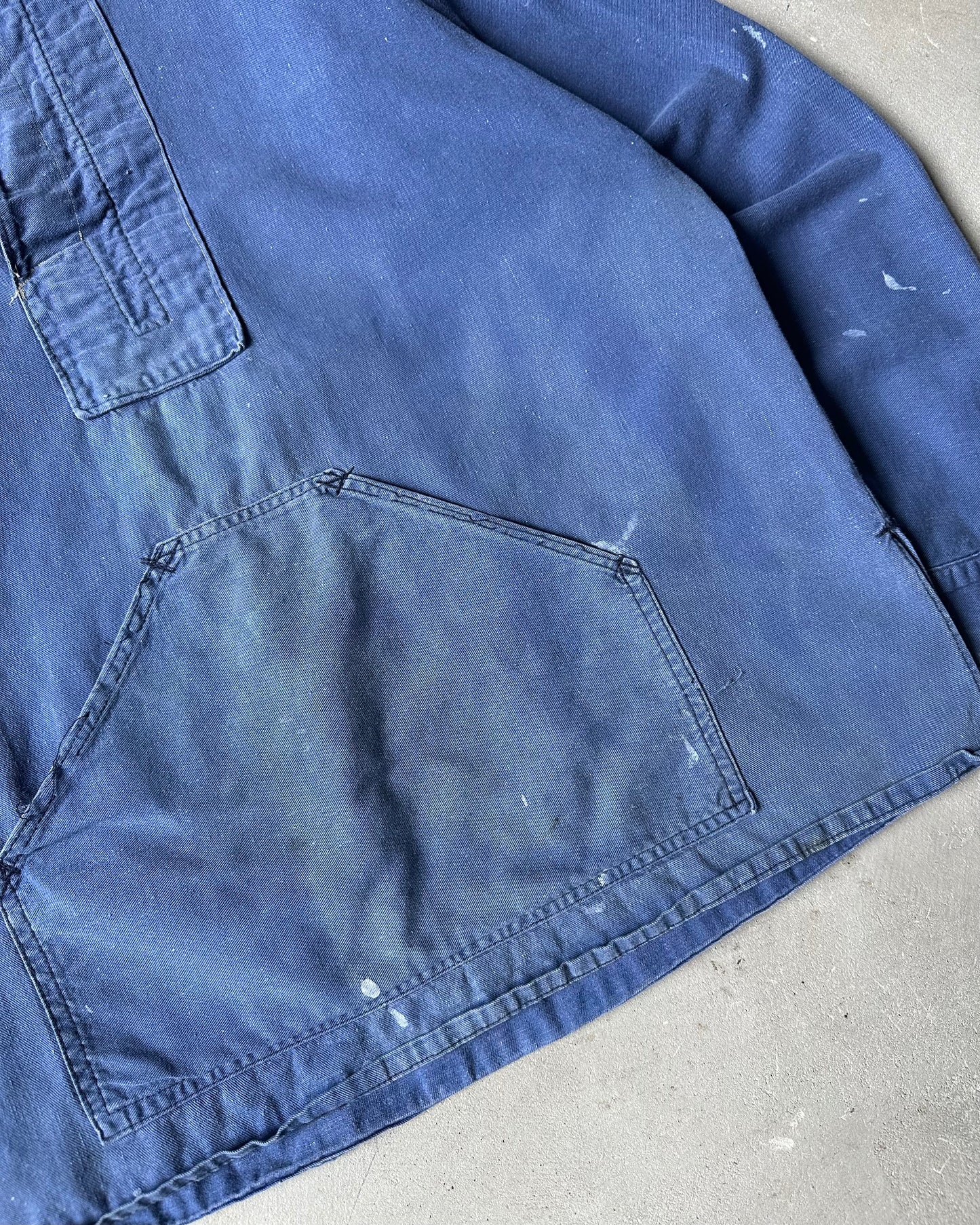 1970s - Blue Fisherman Overshirt - L