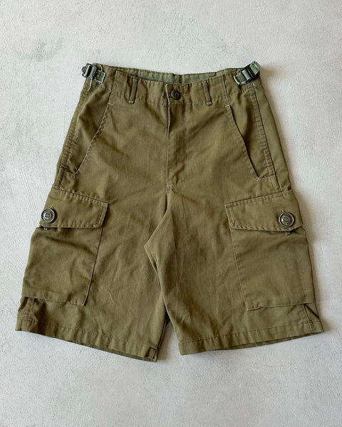 1990s - Khaki Military Cargo Shorts - 26