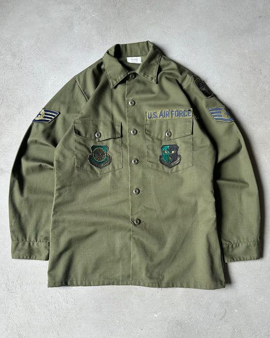 1980s - Green OG-507 Military Shirt - M