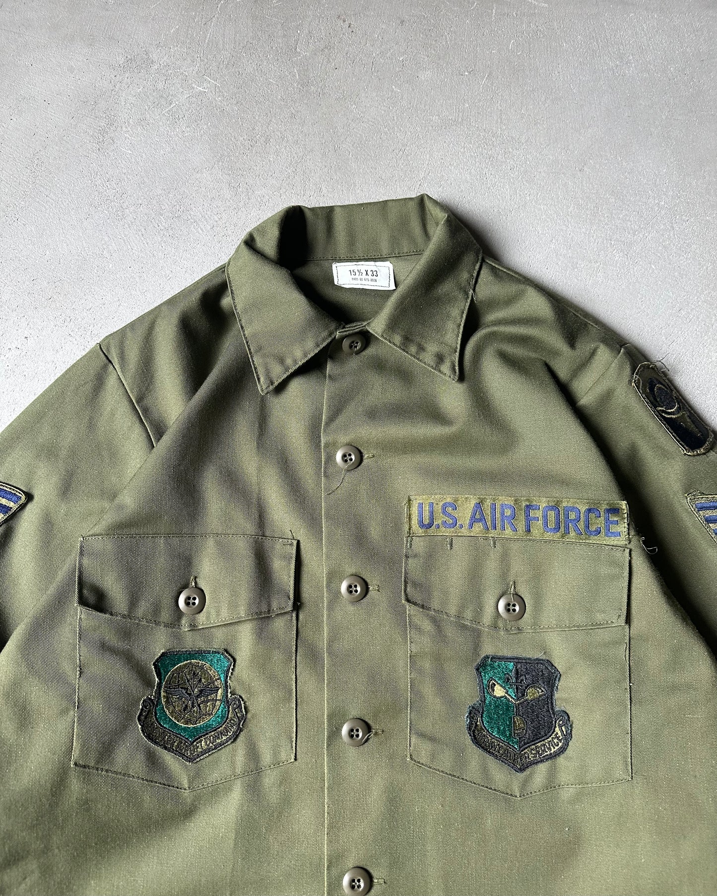 1980s - Green OG-507 Military Shirt - M