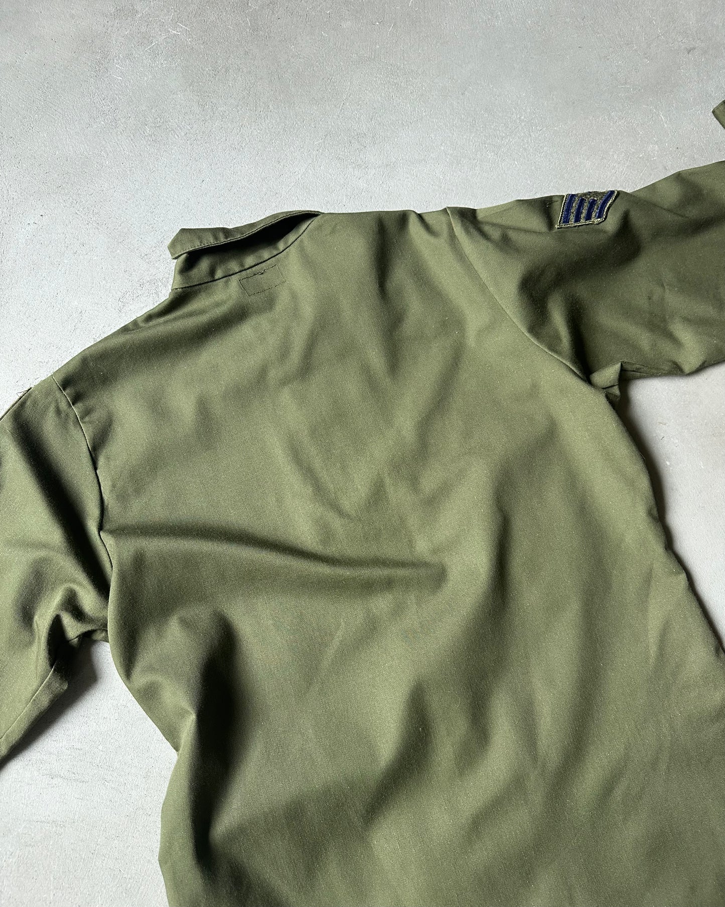 1980s - Green OG-507 Military Shirt - M