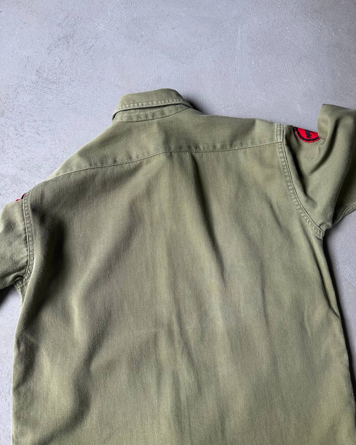 1960s - Green Boy Scouts Shirt - XS