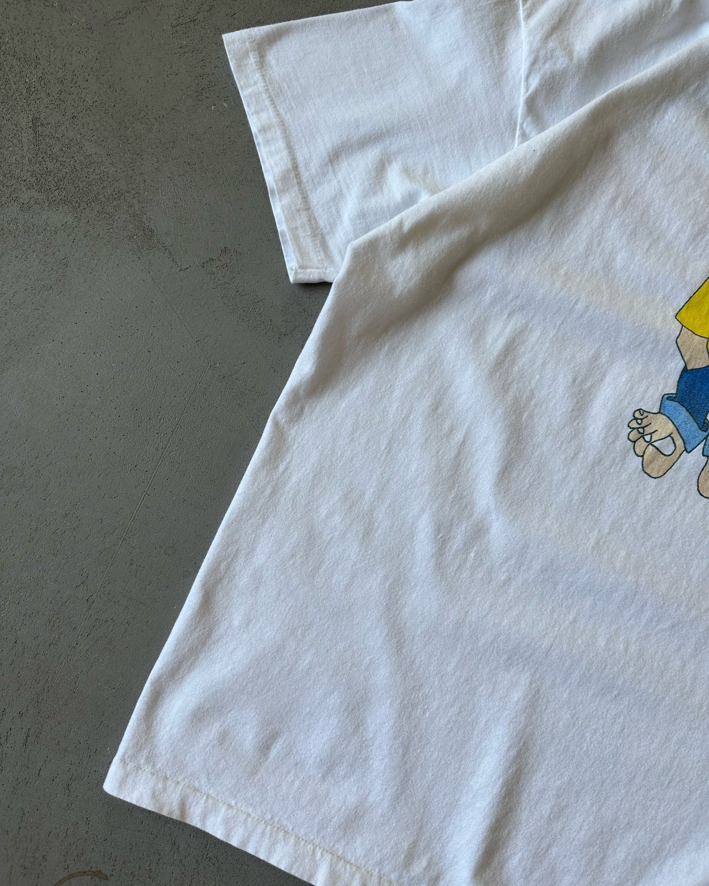 1990s - White "Stiff" T-Shirt - XL