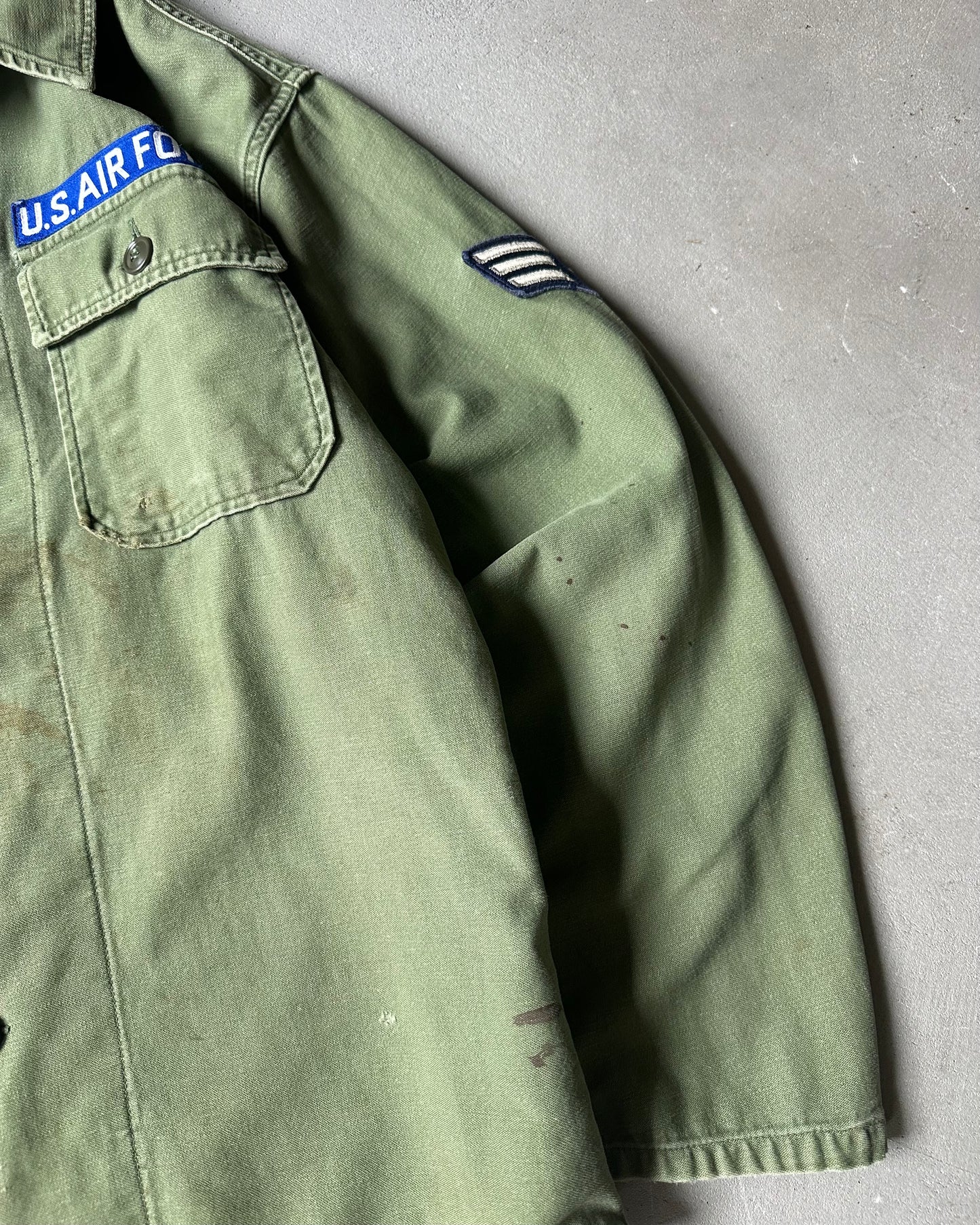 1970s - Green OG-107 Military Shirt - M