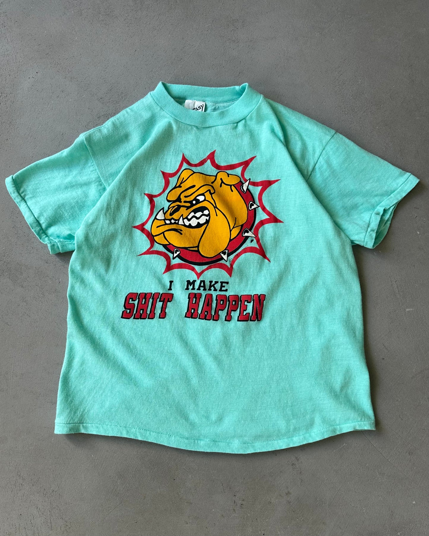 Années 80 - T-shirt Aqua I Make Shit Happen - XS