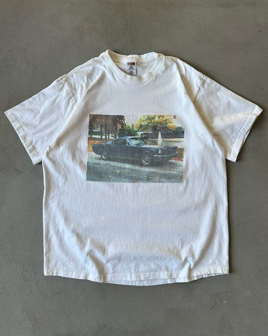 1990s - White "Mustang" T-Shirt - XXL