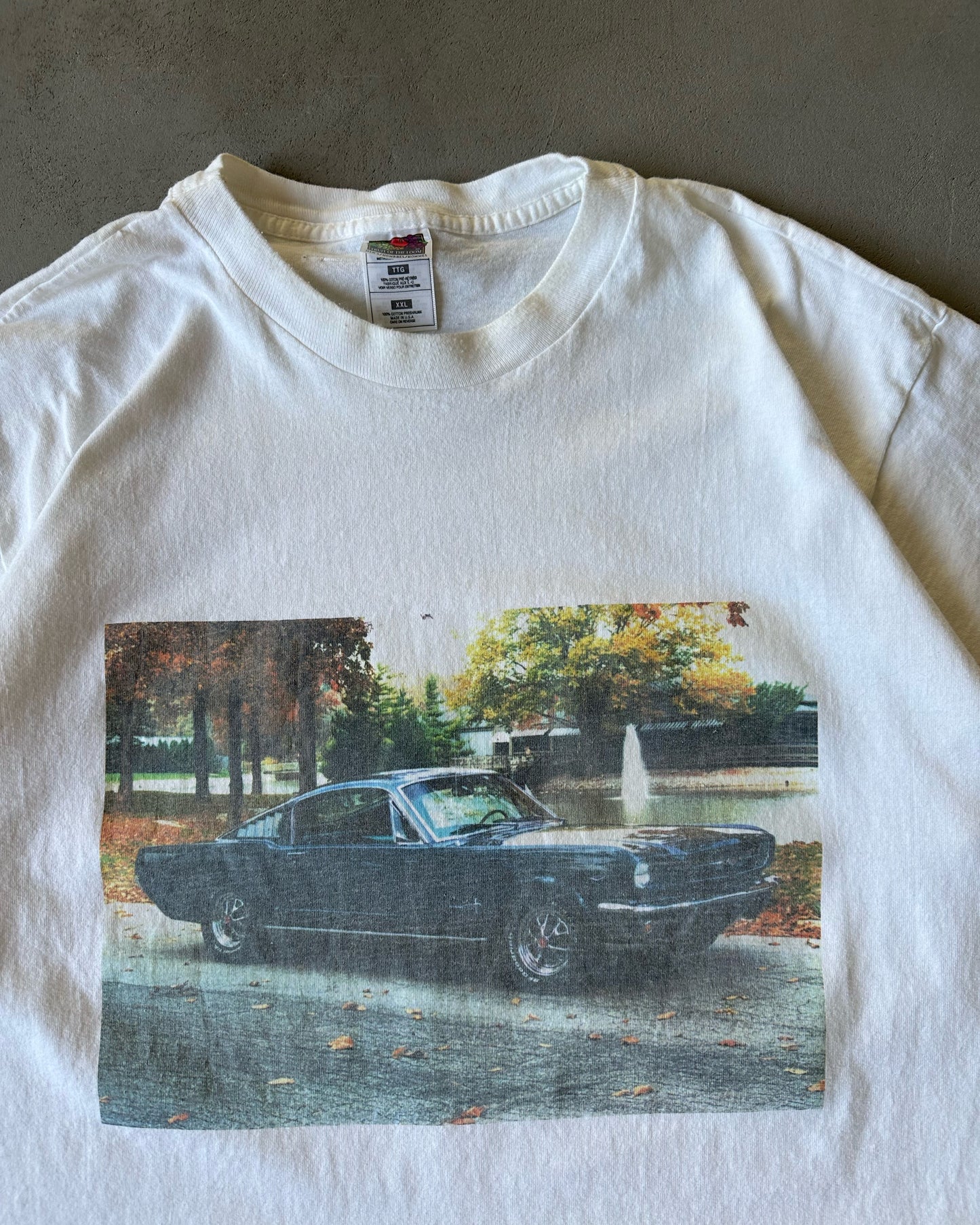 1990s - White "Mustang" T-Shirt - XXL